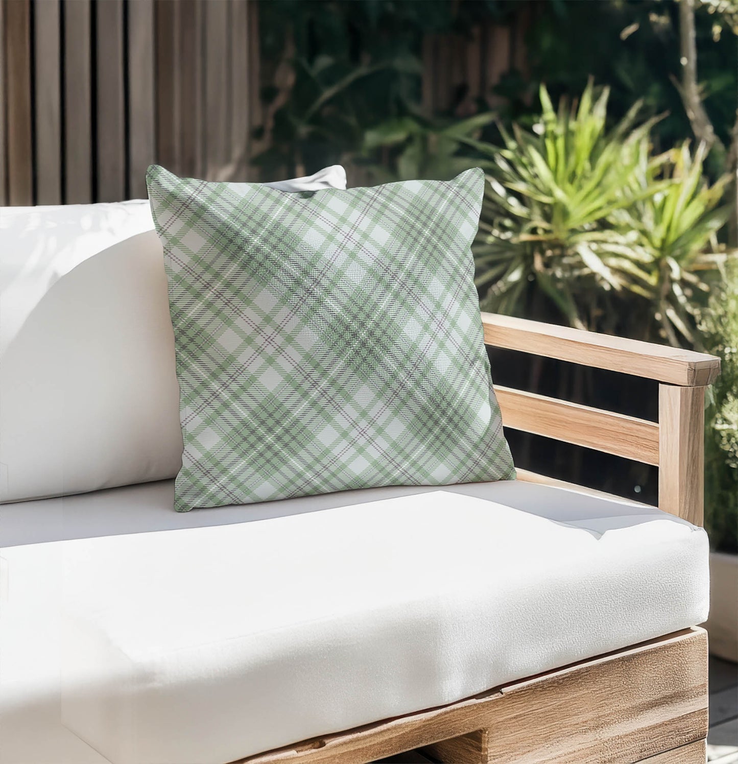 Chinny Tartan Outdoor Pillow