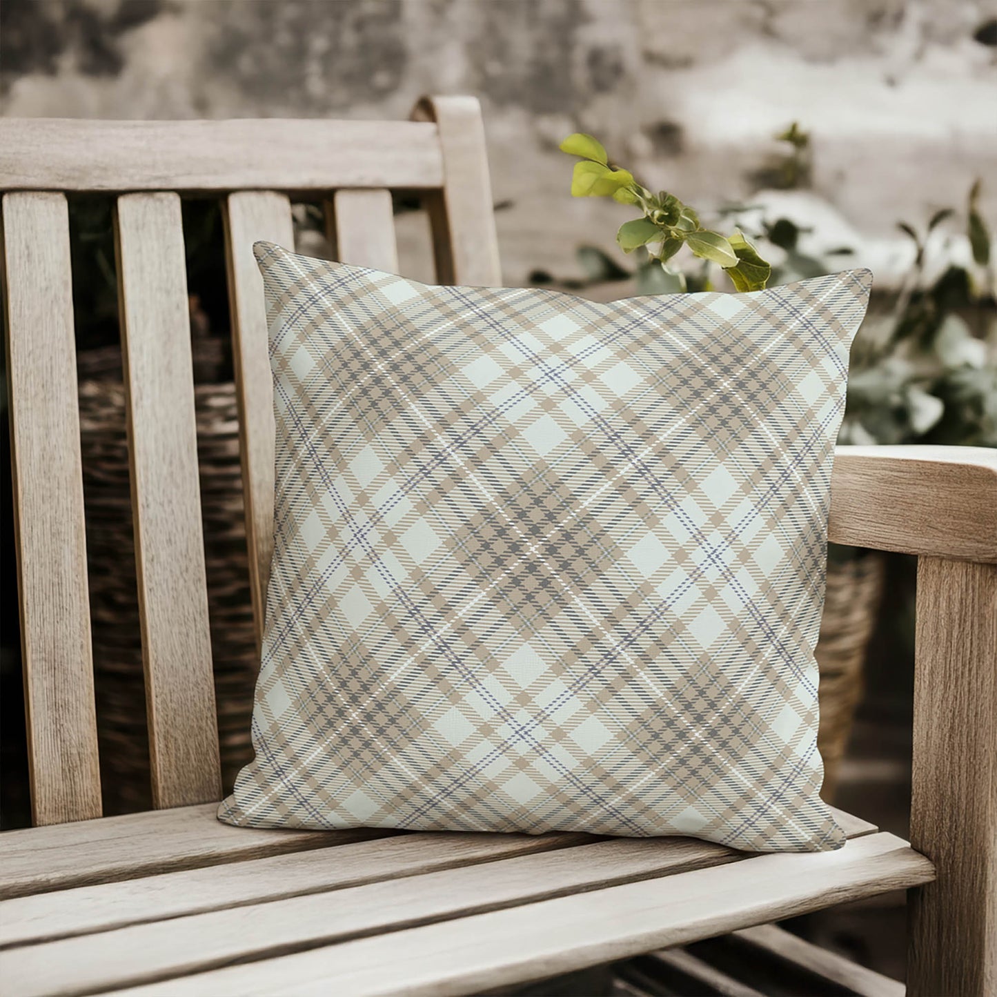 Chinny Tartan Outdoor Pillow