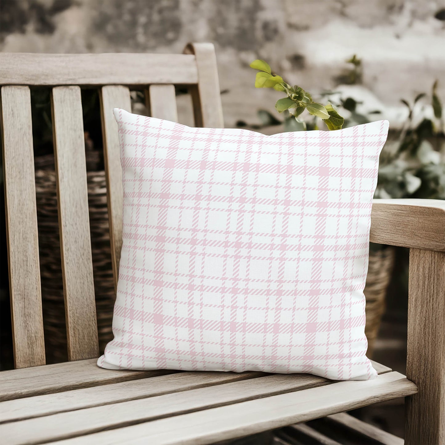 Liz Plaid Outdoor Pillow