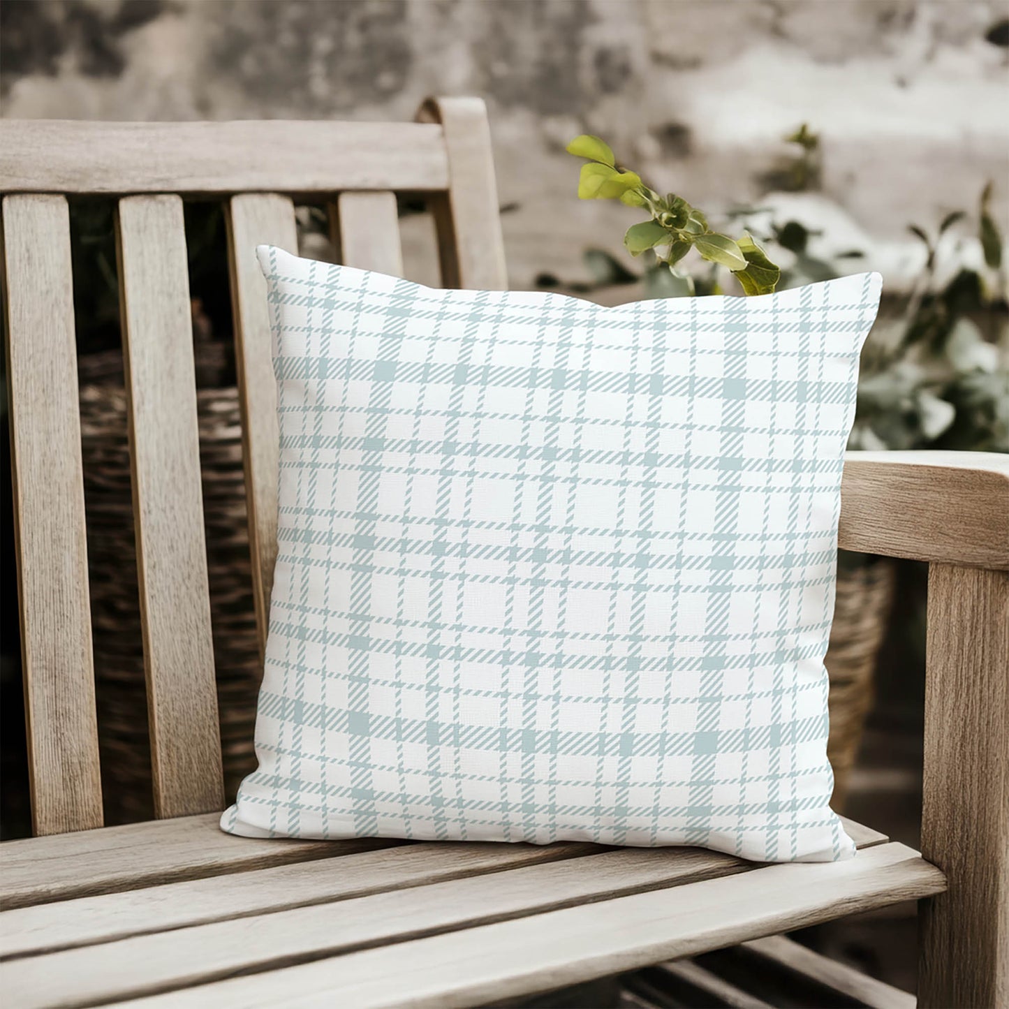 Liz Plaid Outdoor Pillow