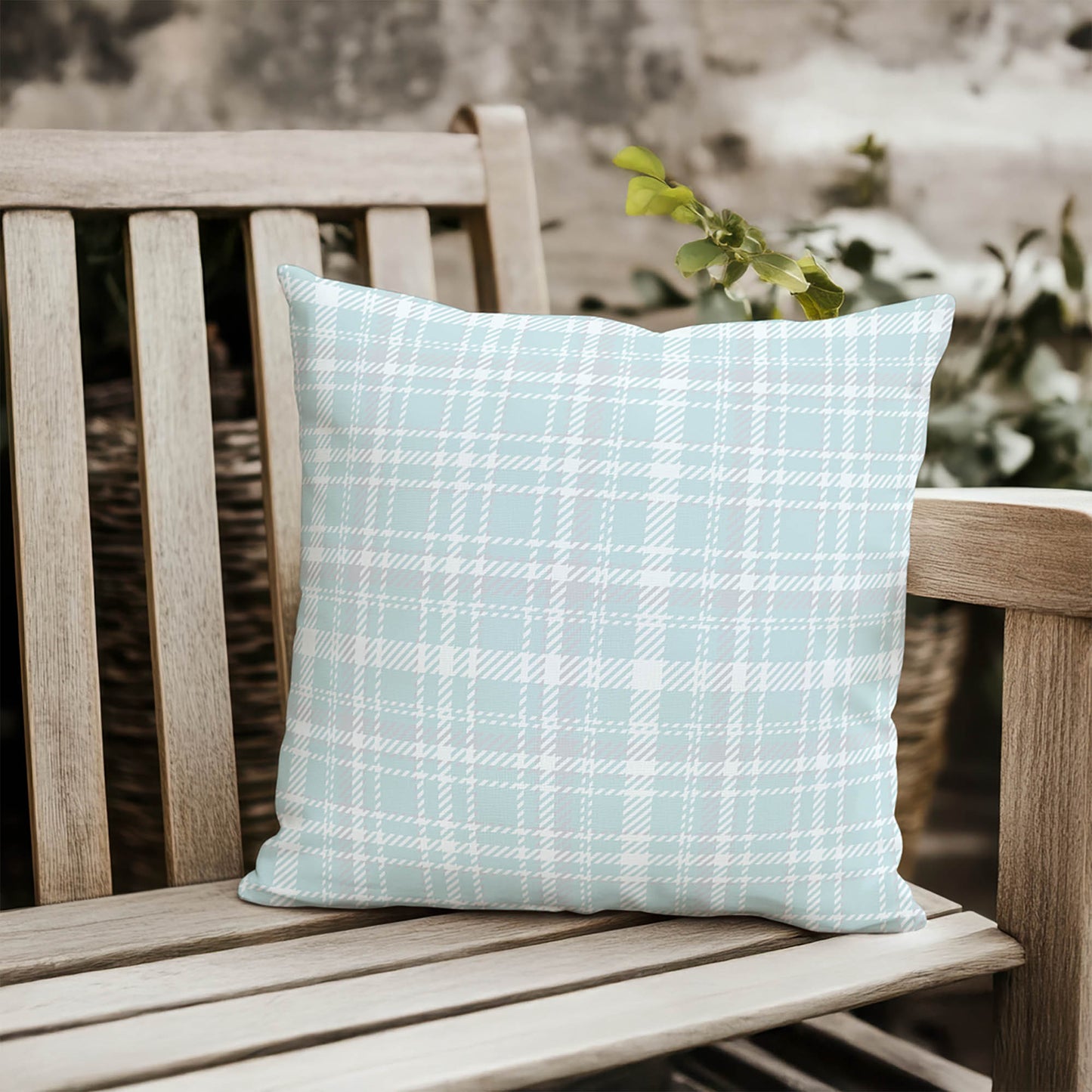 Rocky Tartan Outdoor Pillow