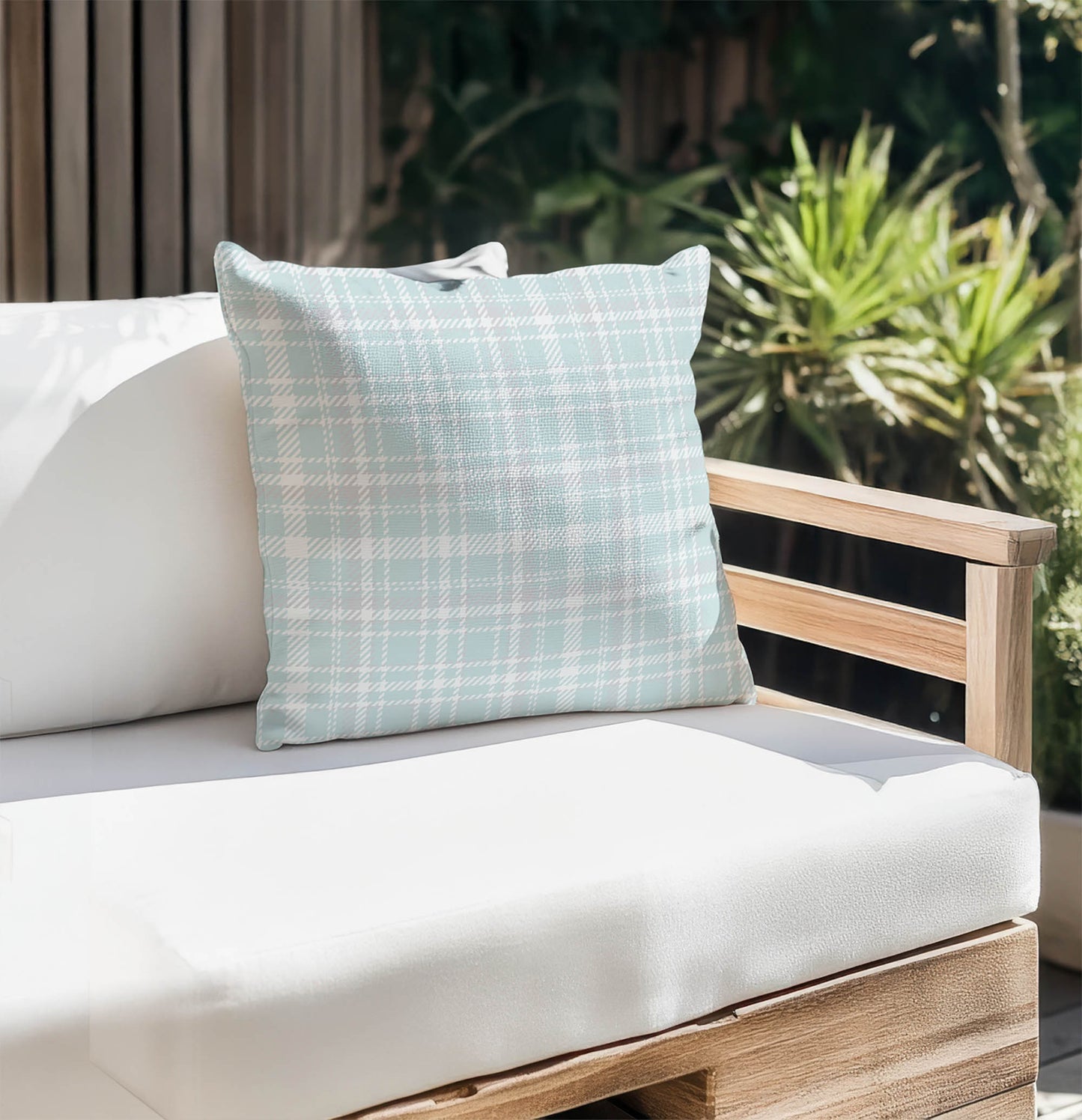 Rocky Tartan Outdoor Pillow