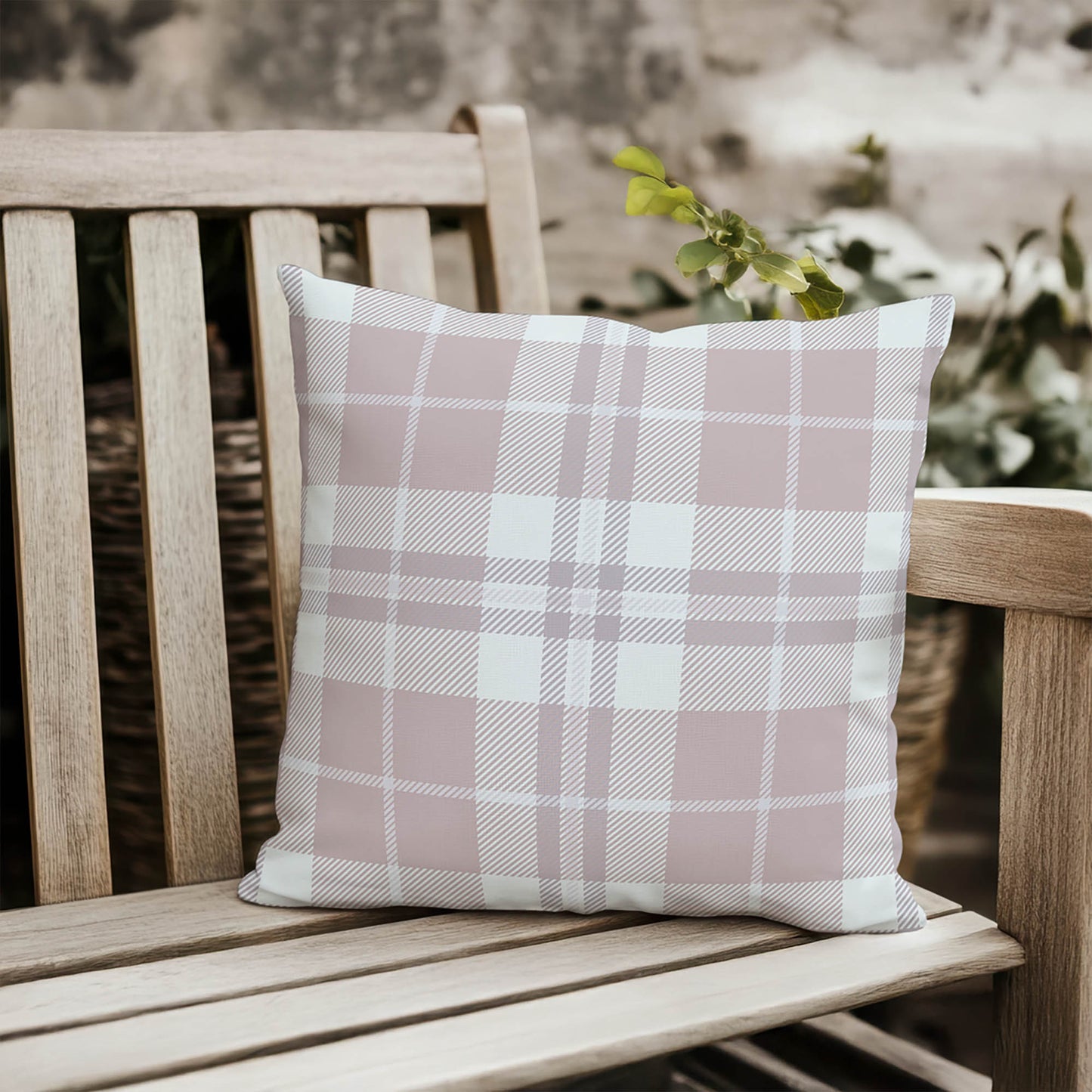 Tartan Block Outdoor Pillow