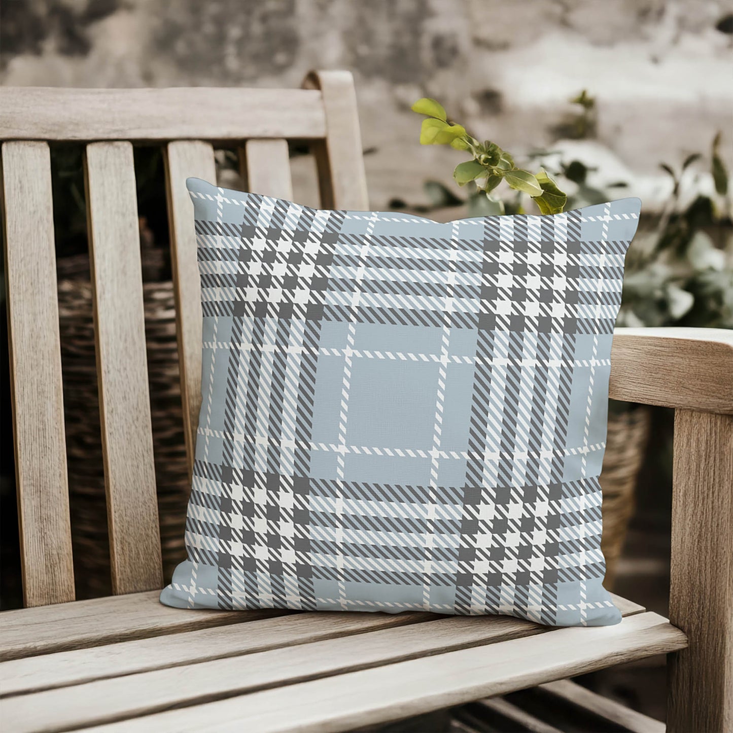 Christopher's Plaid Outdoor Pillow