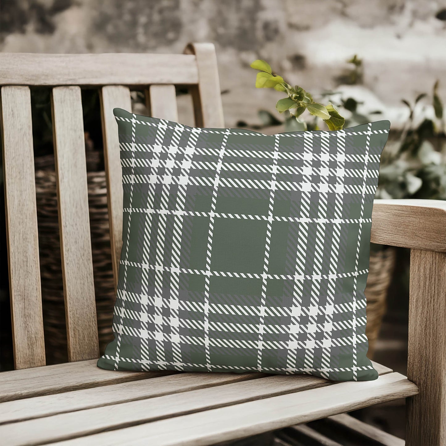 Christopher's Plaid Outdoor Pillow