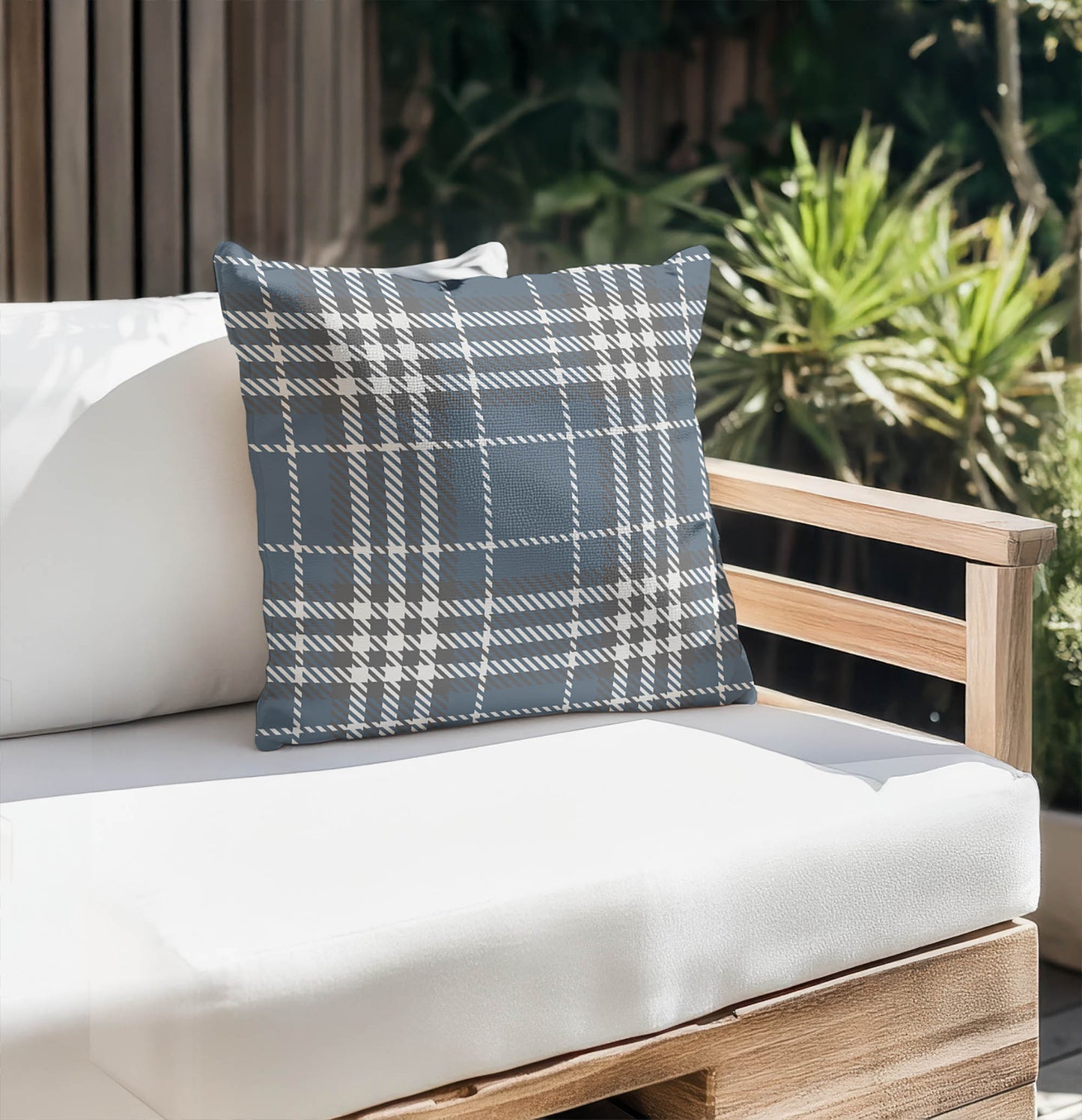 Christopher's Plaid Outdoor Pillow