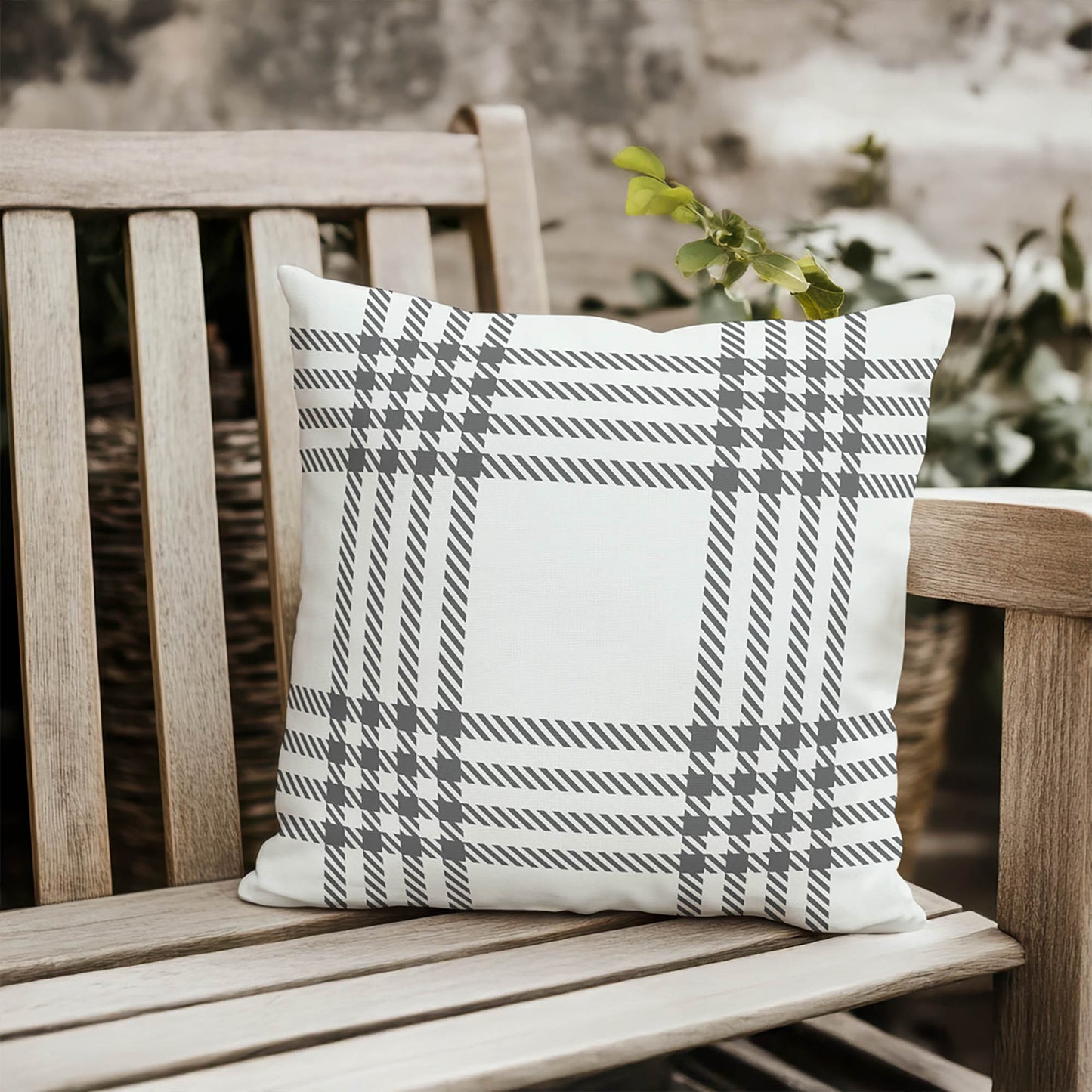 Christopher's Plaid Outdoor Pillow