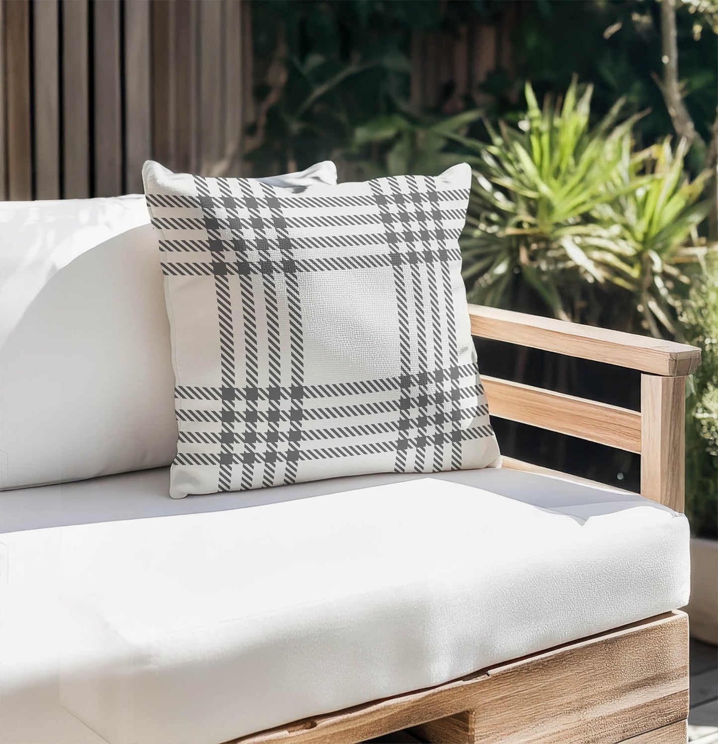 Christopher's Plaid Outdoor Pillow