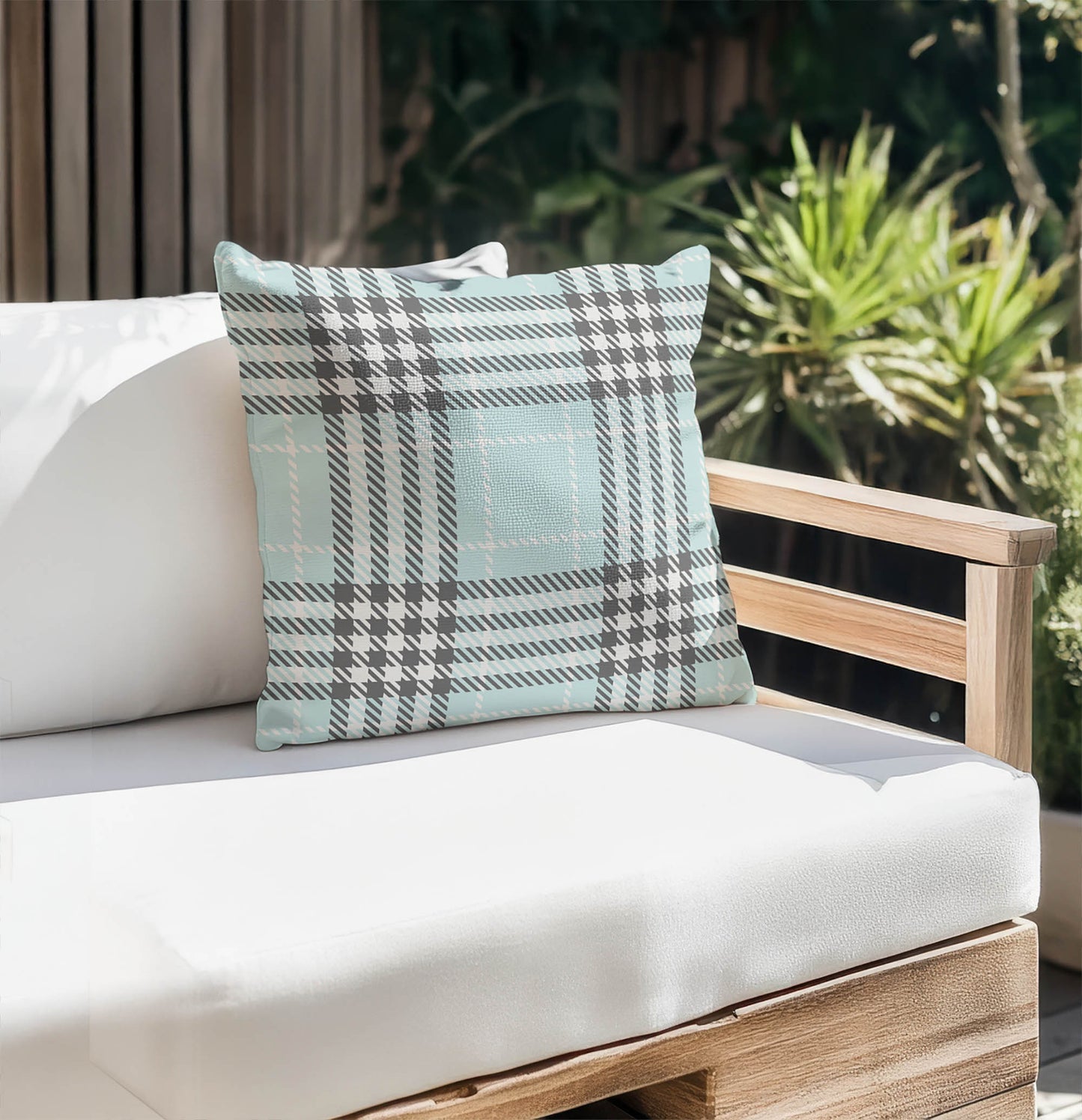 Christopher's Plaid Outdoor Pillow