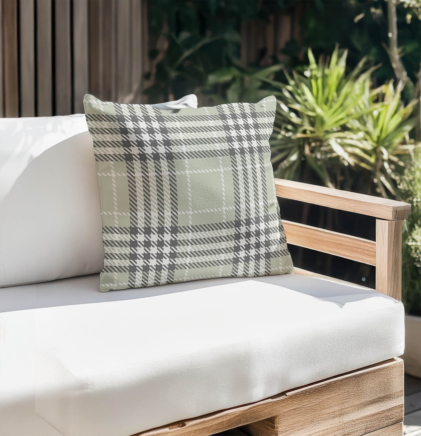 Christopher's Plaid Outdoor Pillow