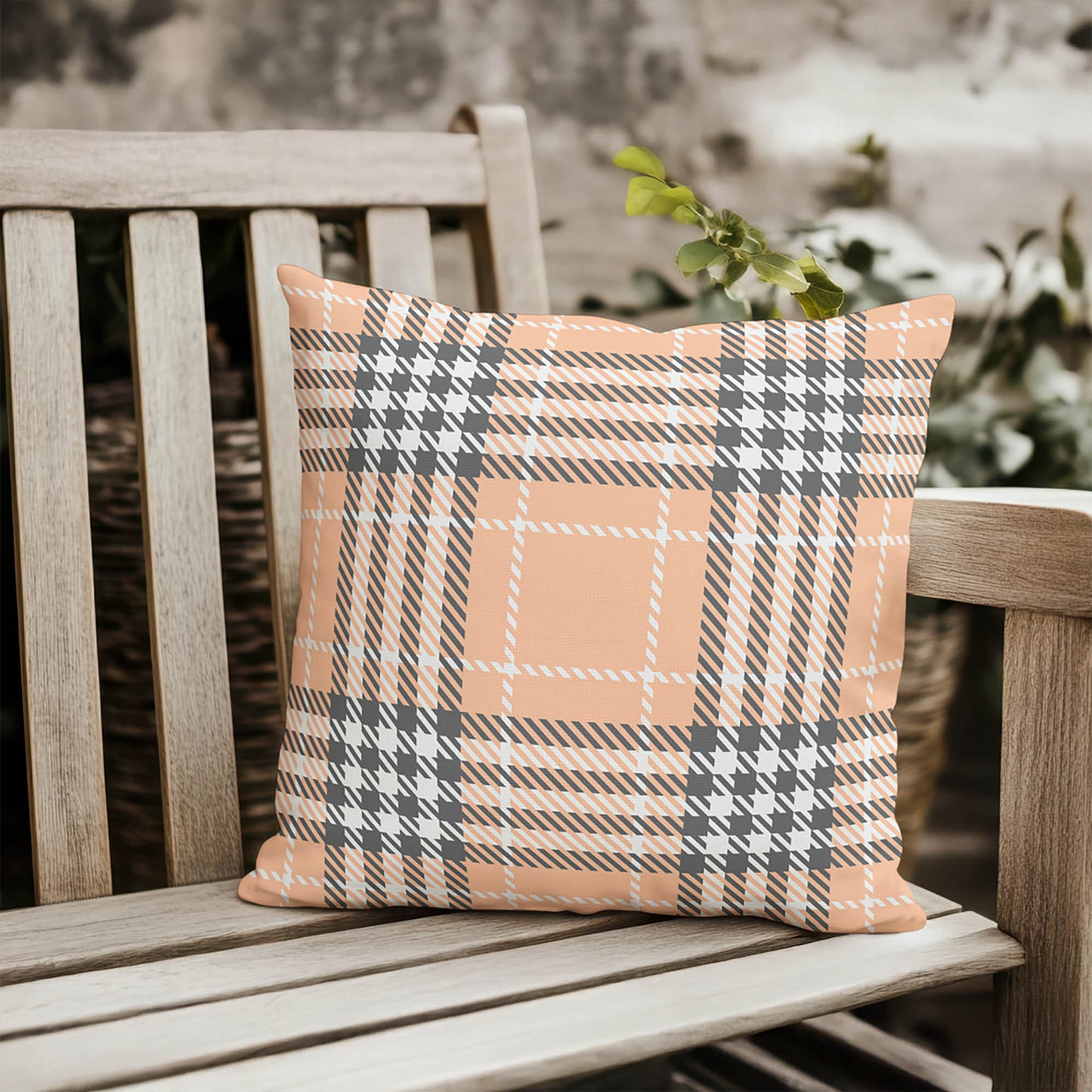 Christopher's Plaid Outdoor Pillow