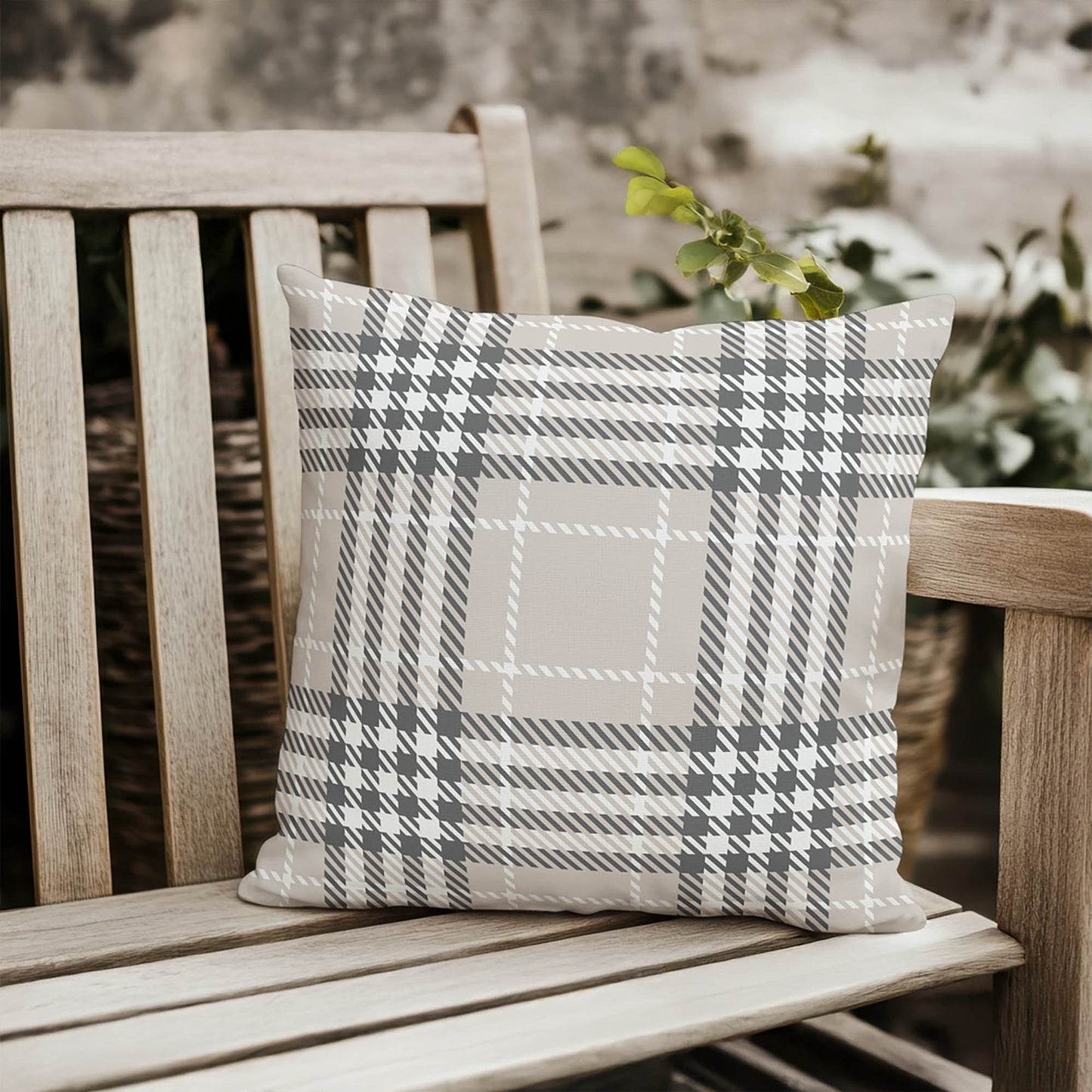 Christopher's Plaid Outdoor Pillow