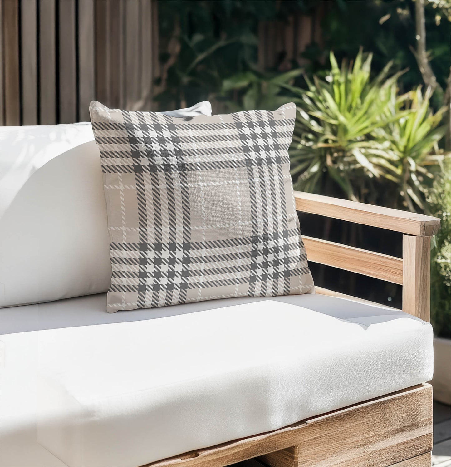 Christopher's Plaid Outdoor Pillow