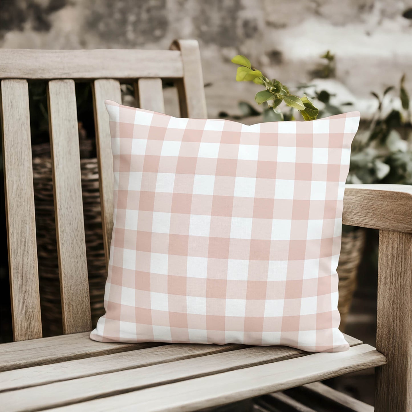 Proper Gingham Outdoor Pillow