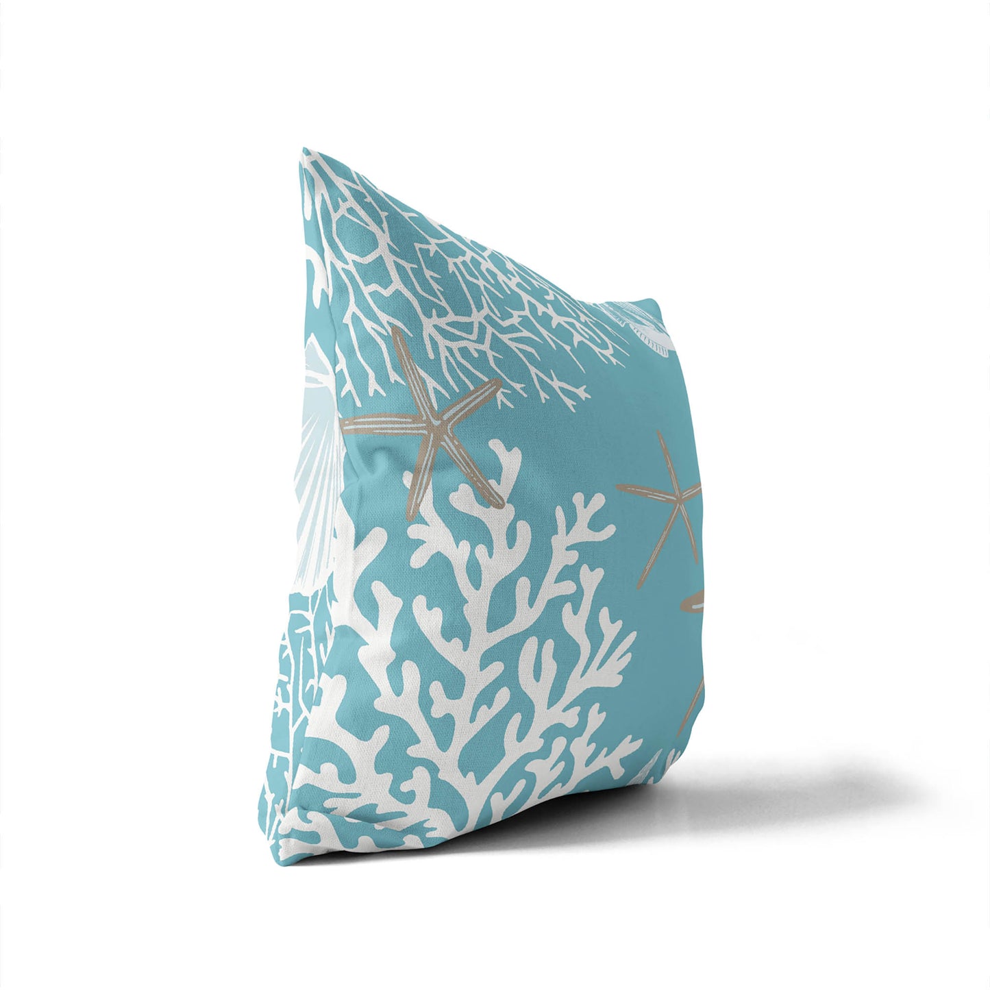 Coral & Seahorse Outdoor Pillow