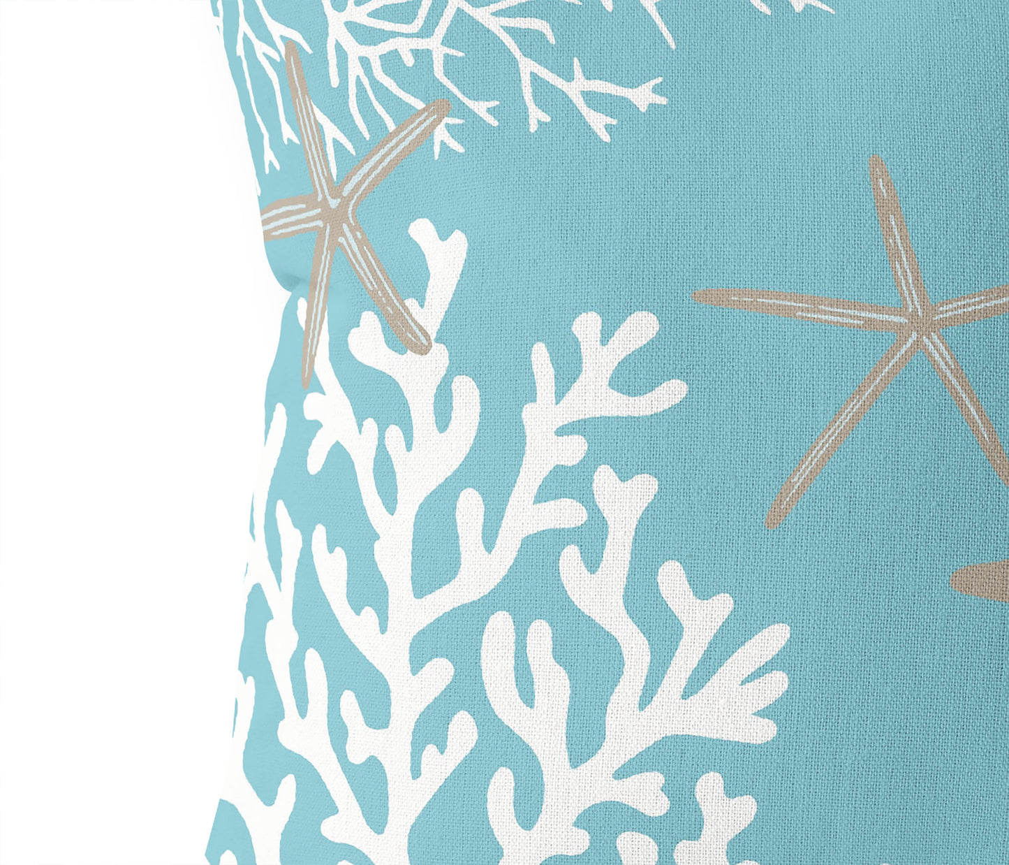 Coral & Seahorse Outdoor Pillow