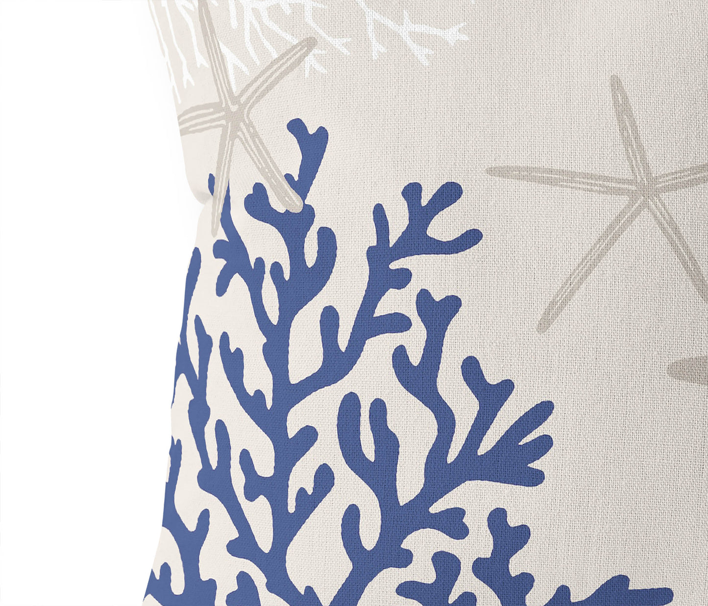 Coral & Seahorse Outdoor Pillow