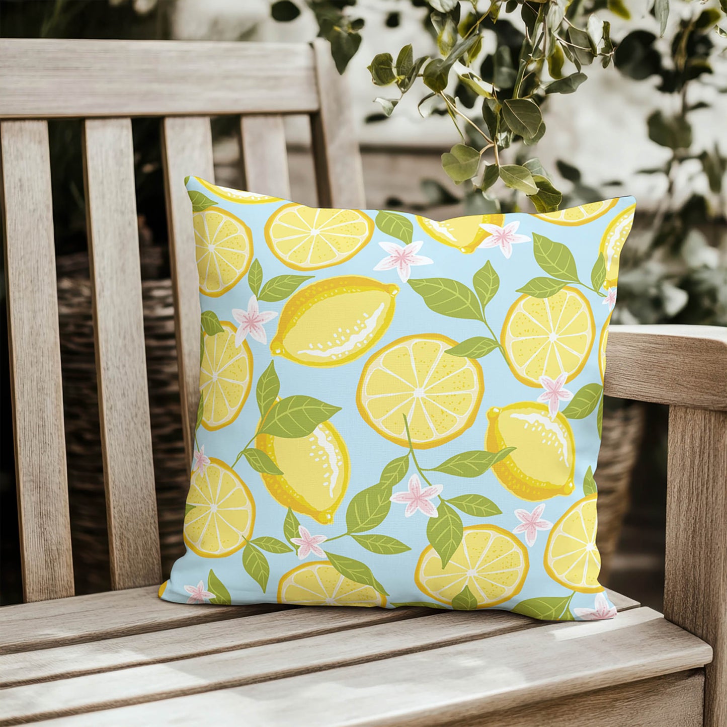 Lemons Outdoor Pillow