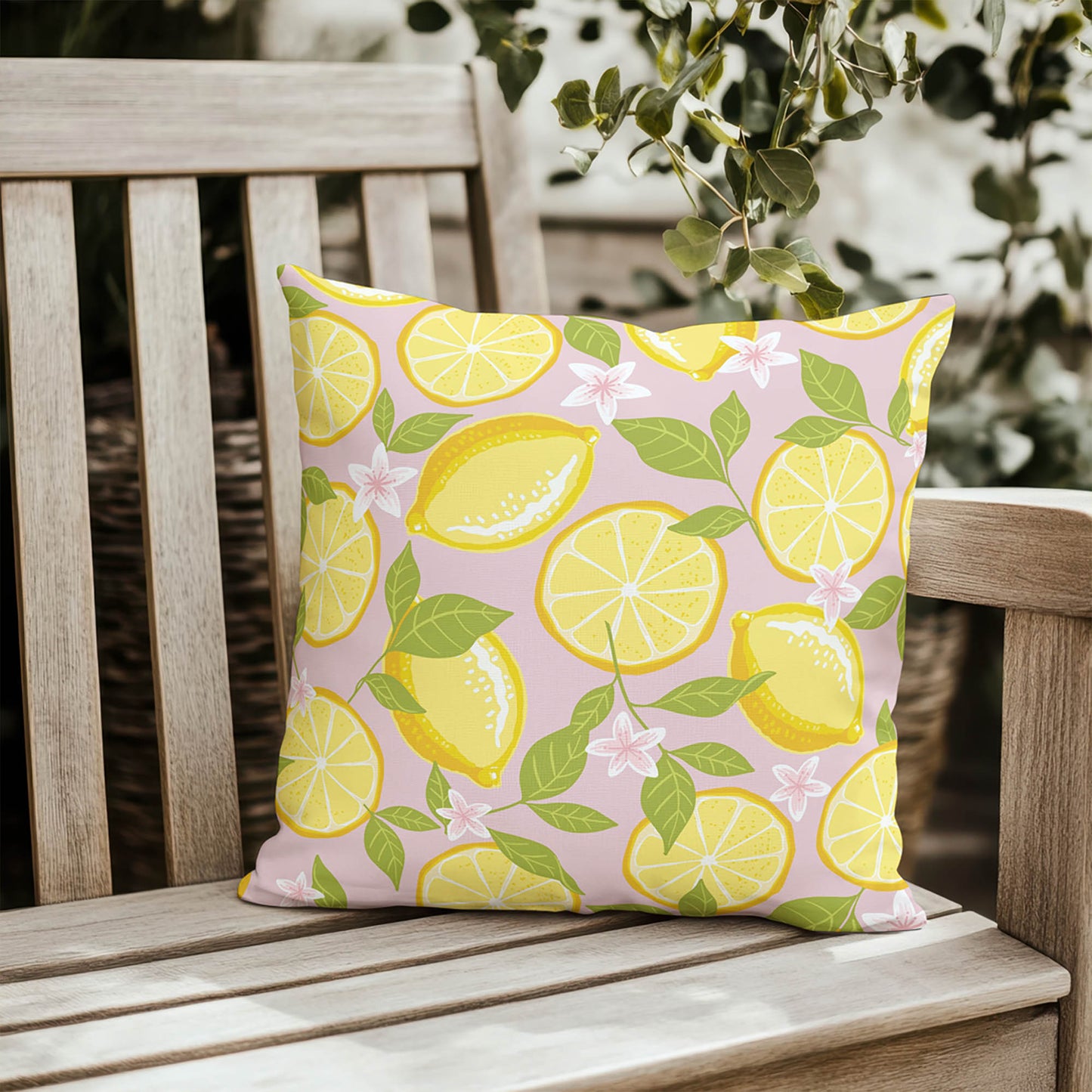 Lemons Outdoor Pillow