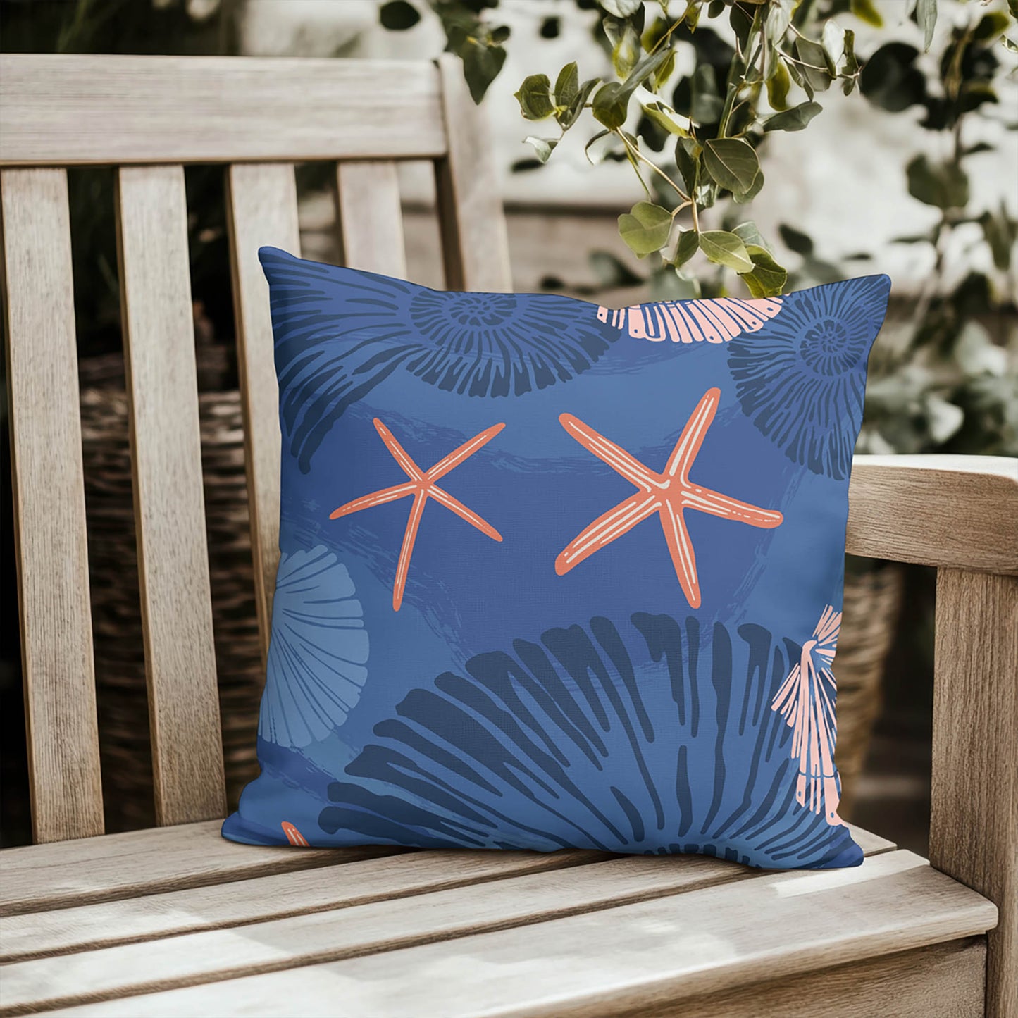 Starfish Outdoor Pillow