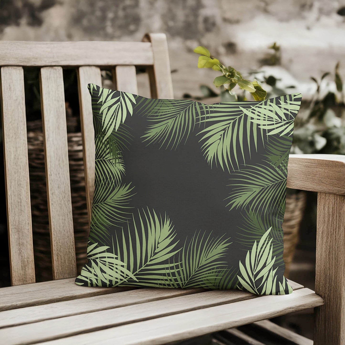 Waving Palm Outdoor Pillow