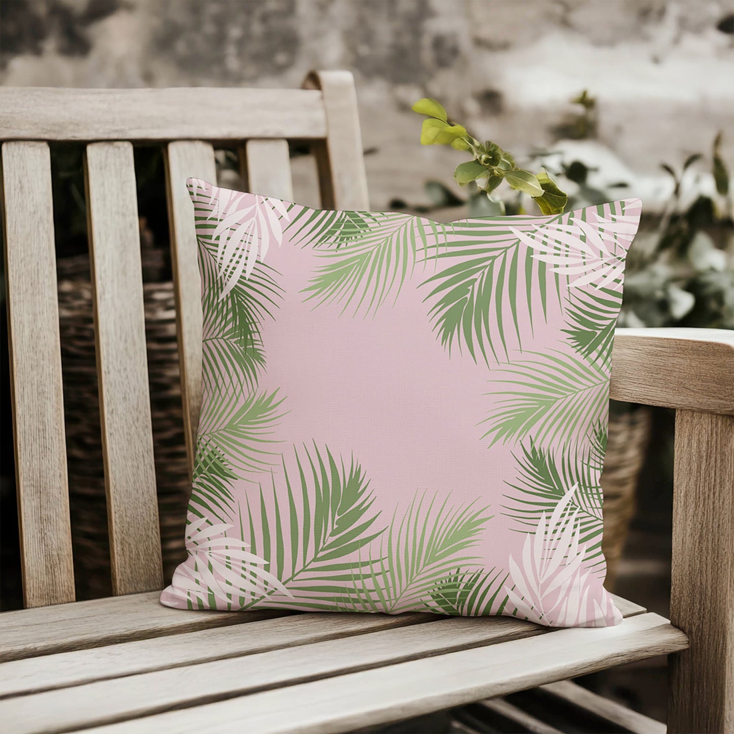 Waving Palm Outdoor Pillow