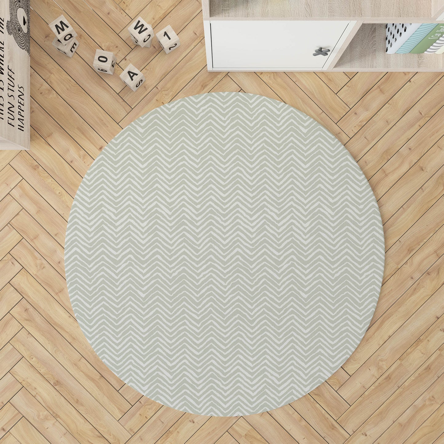 Chevron Snug Kids Play Mat