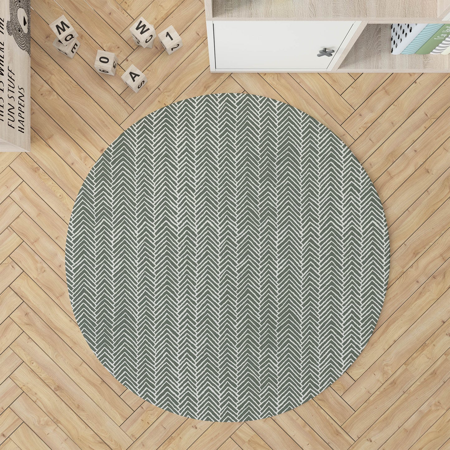 Chevron Block Kids Play Mat