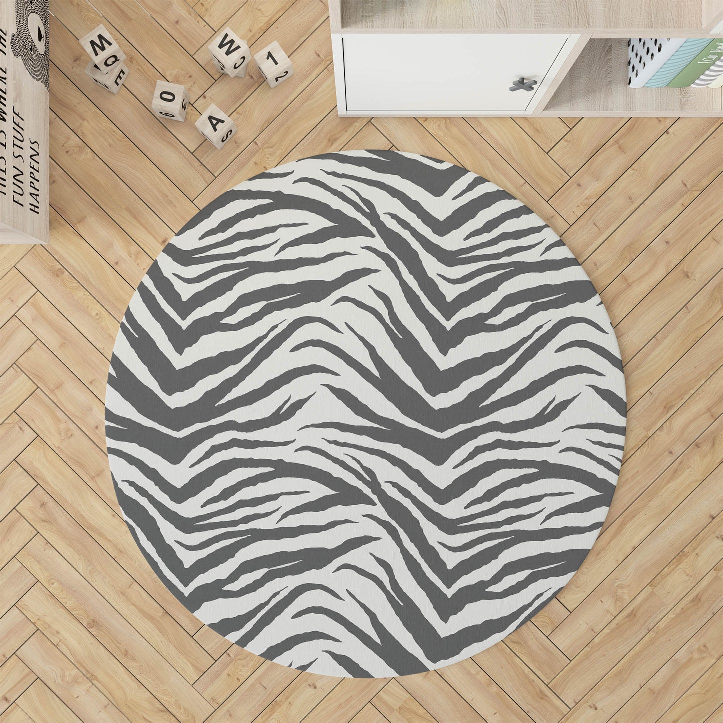 Zebra Patch Kids Play Mat