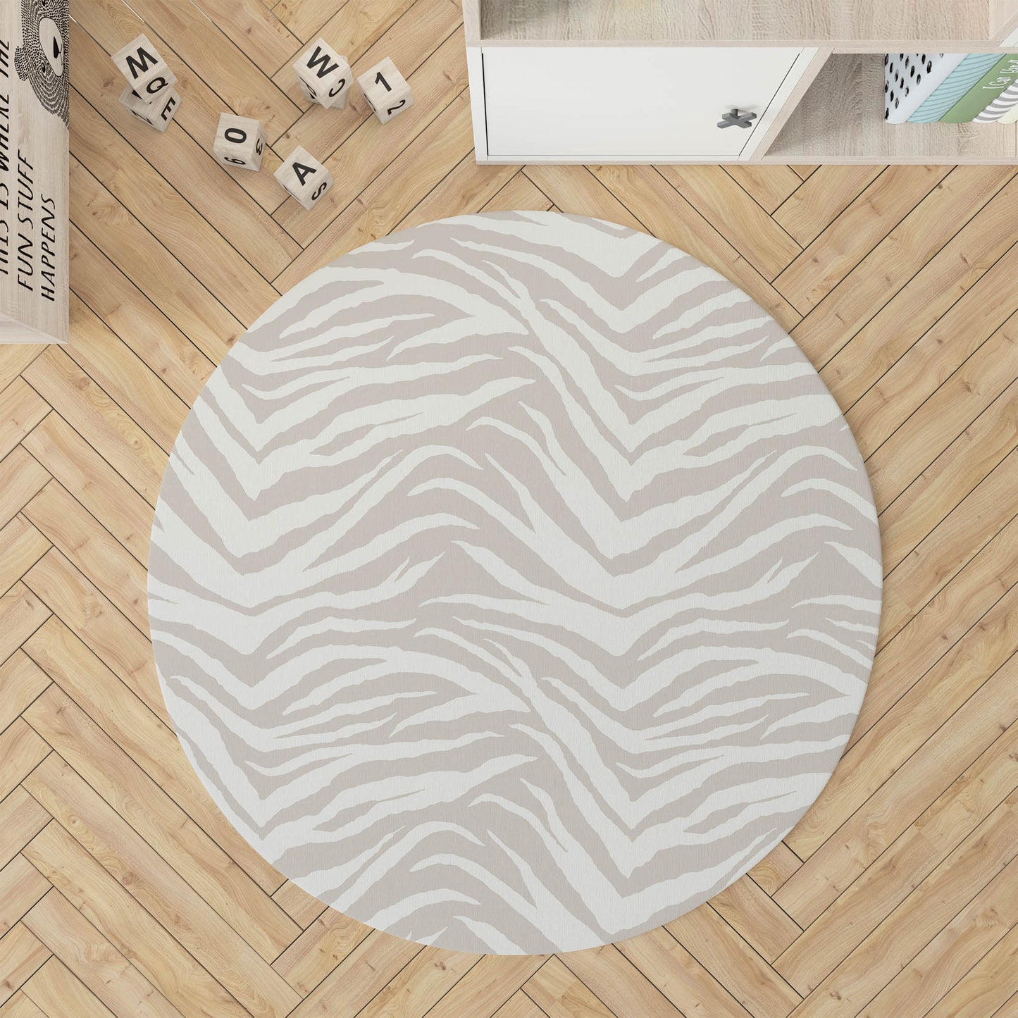 Zebra Patch Kids Play Mat