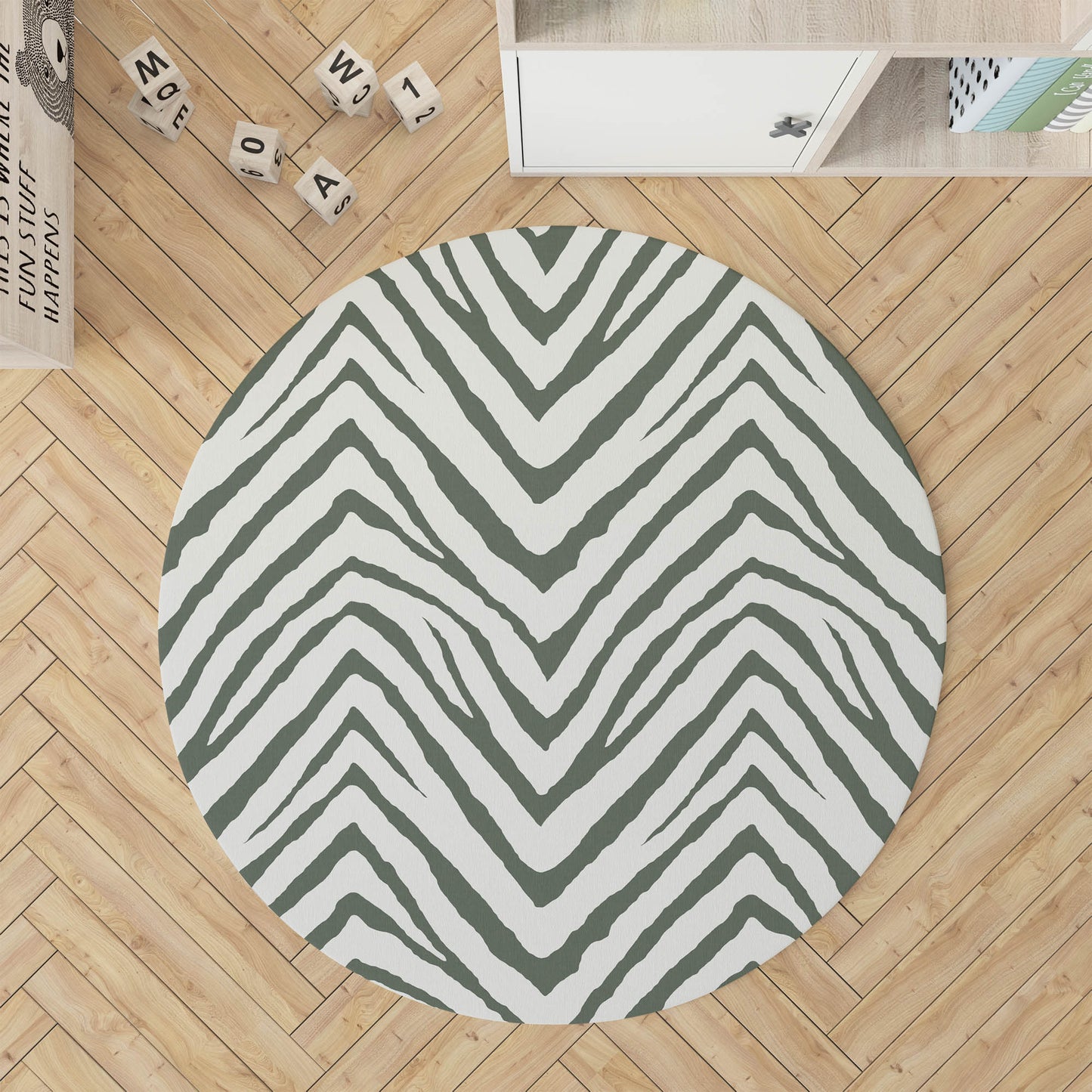 Zebra Stripe Kids Play Mat