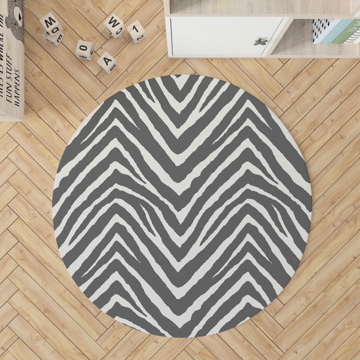 Zebra Stripe Kids Play Mat