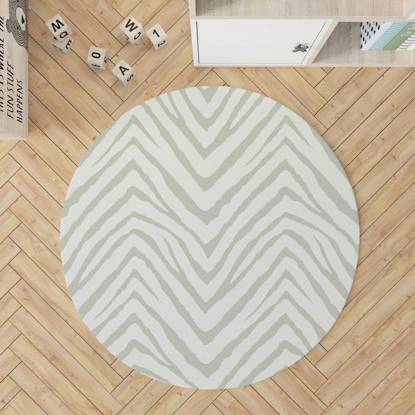 Zebra Stripe Kids Play Mat