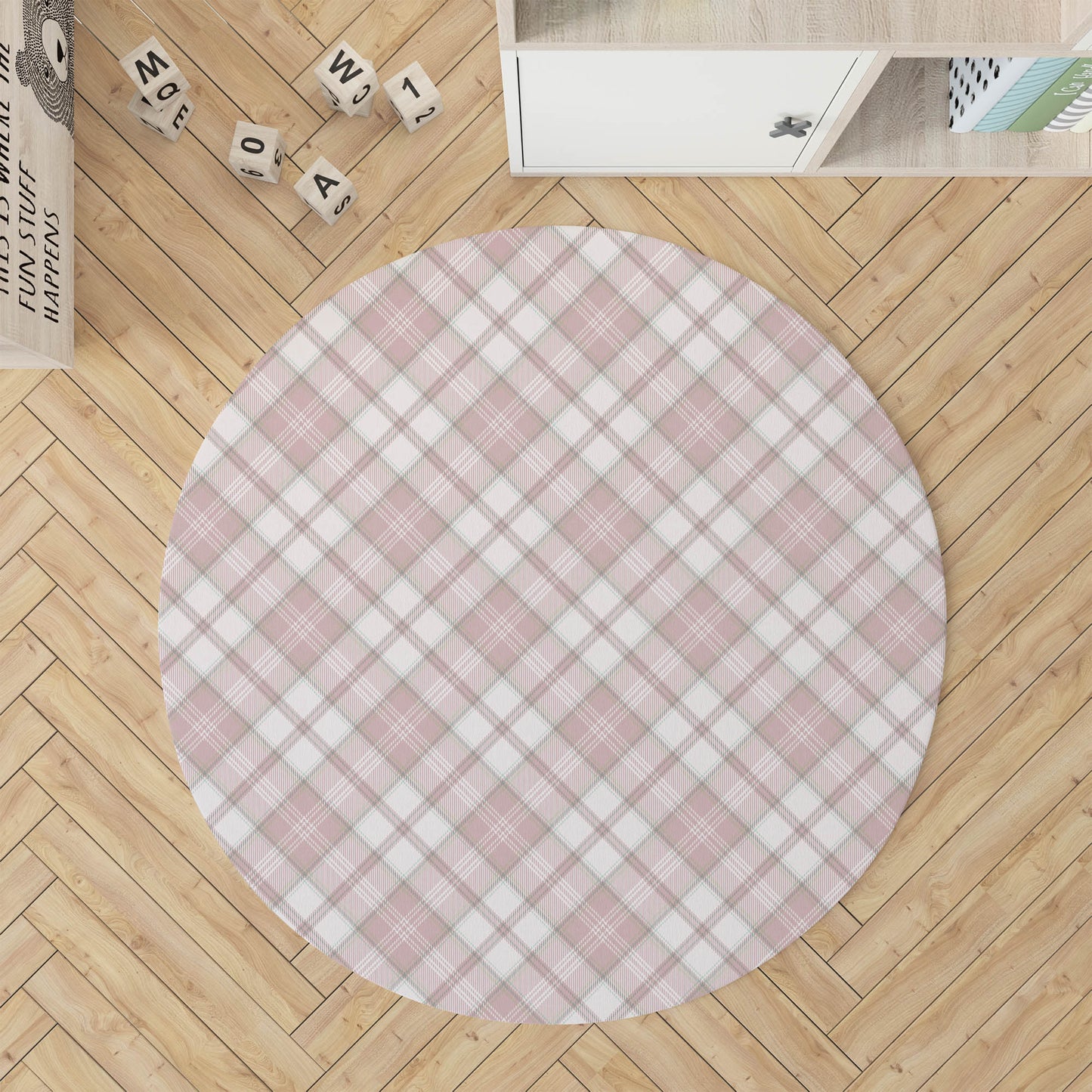 Diamond Plaid Kids Play Mat