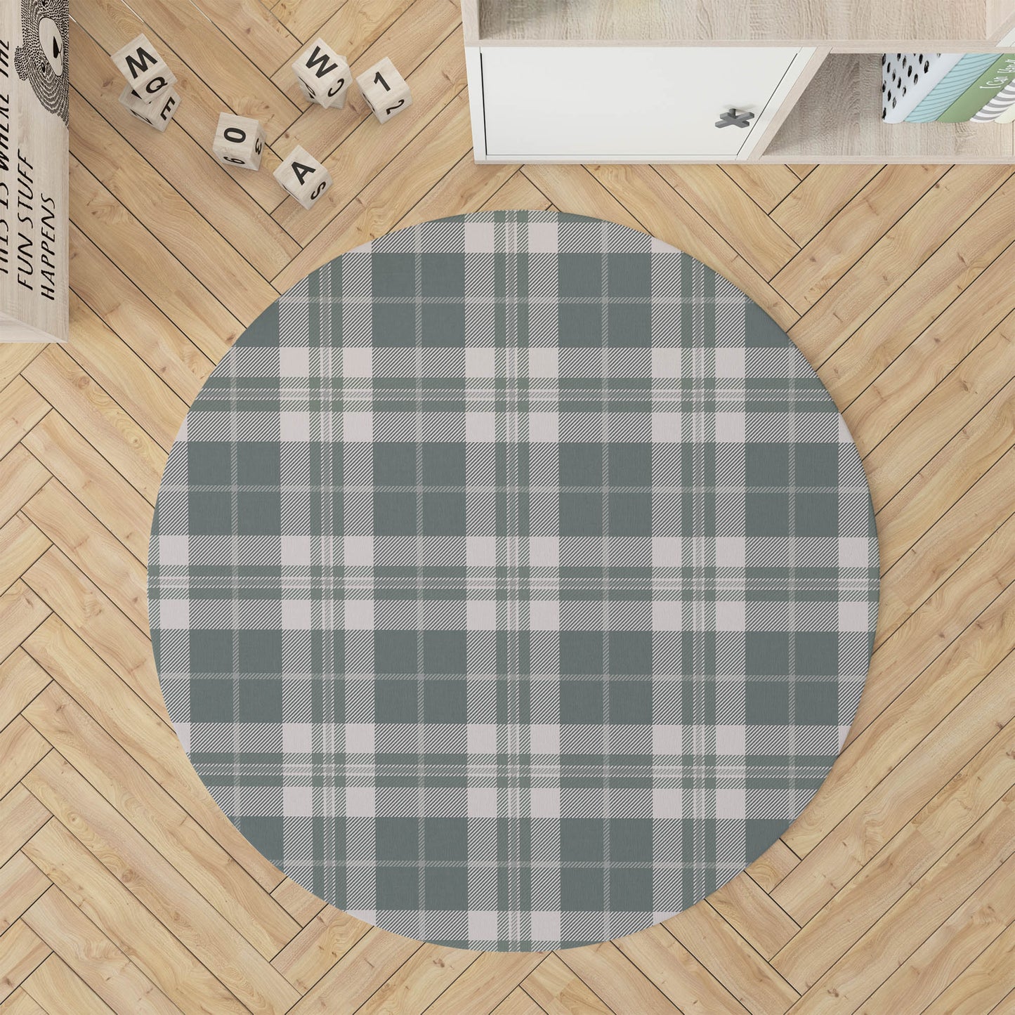 Tartan Block Kids Play Mat