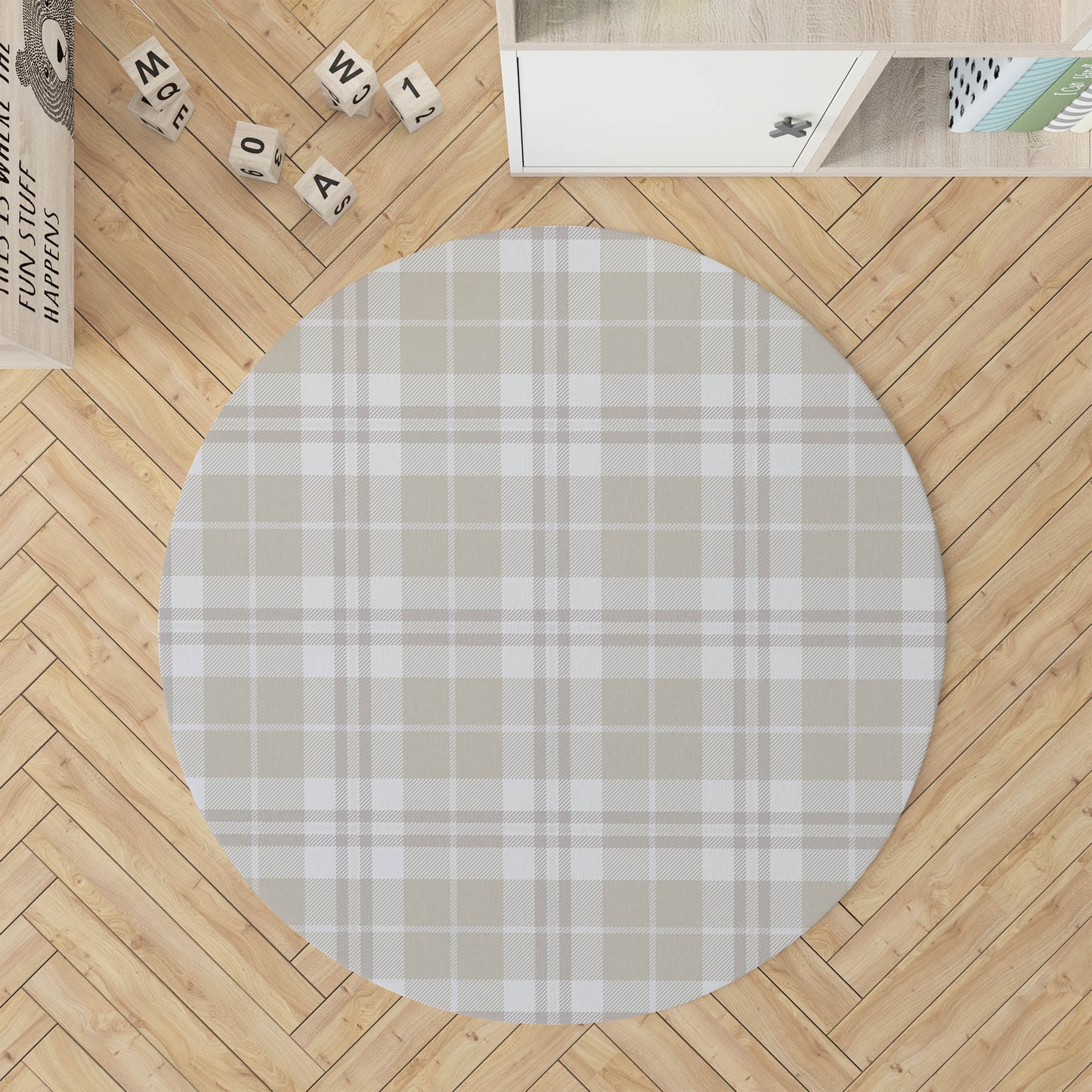 Tartan Block Kids Play Mat