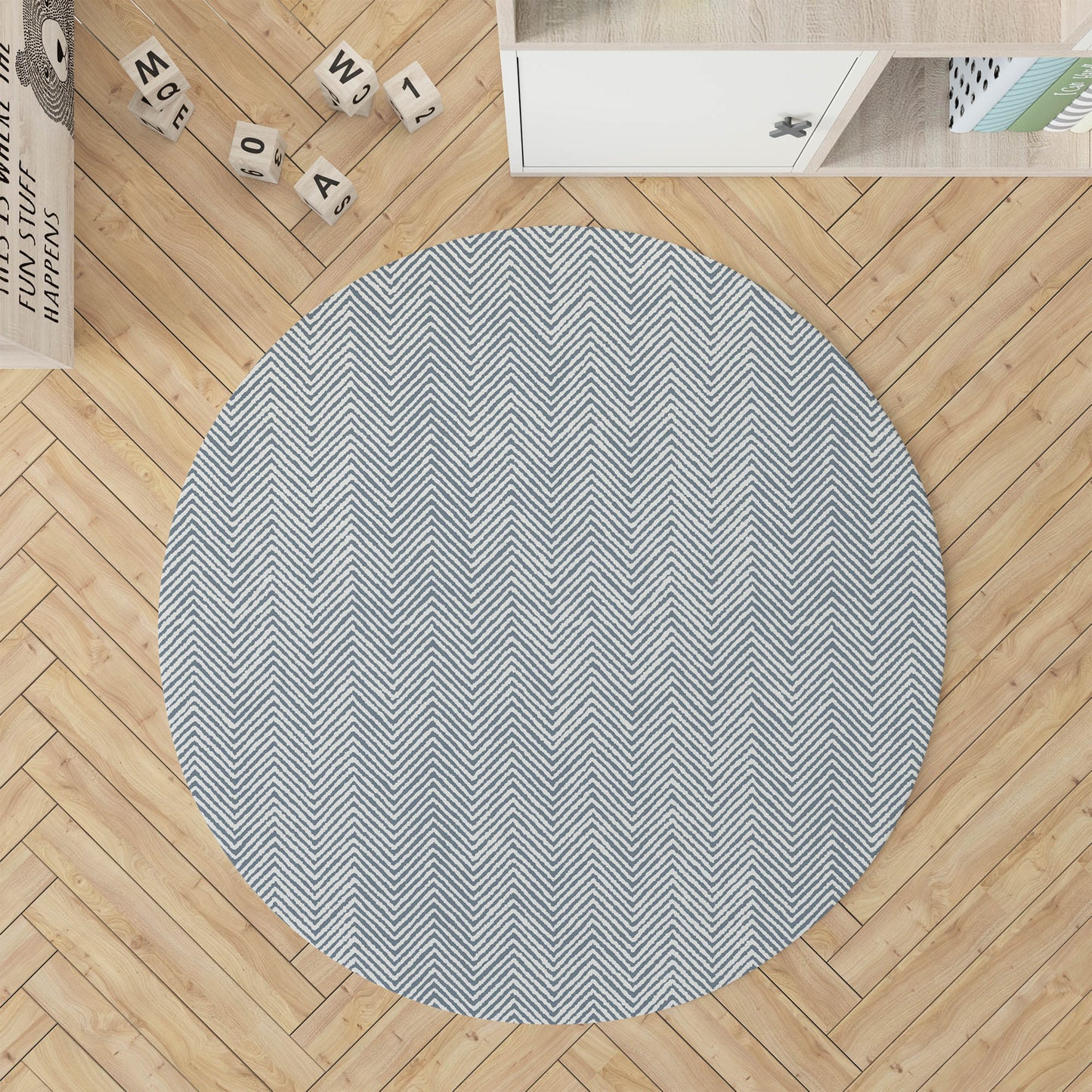 Chevron Groove Kids Play Mat