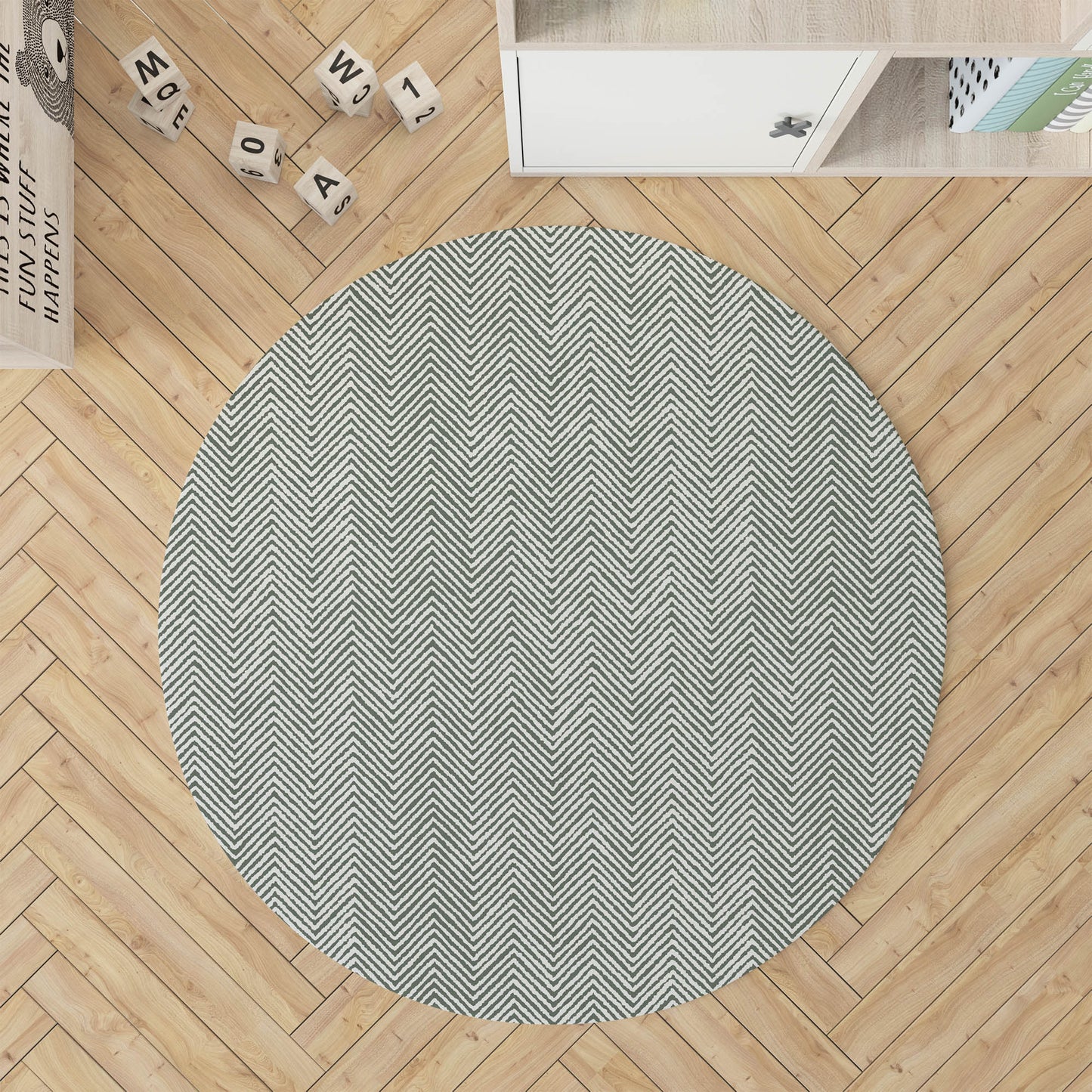 Chevron Groove Kids Play Mat