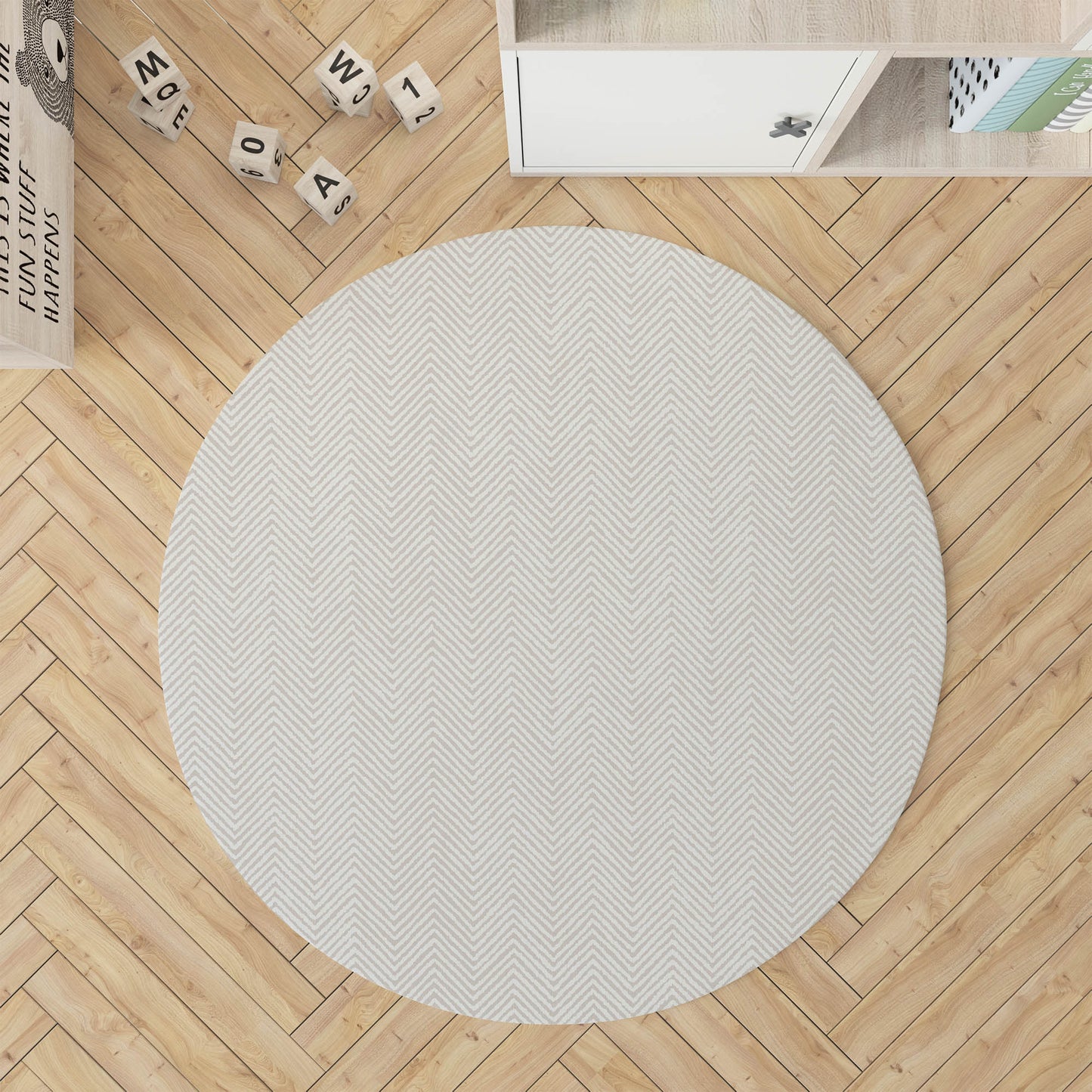 Chevron Groove Kids Play Mat