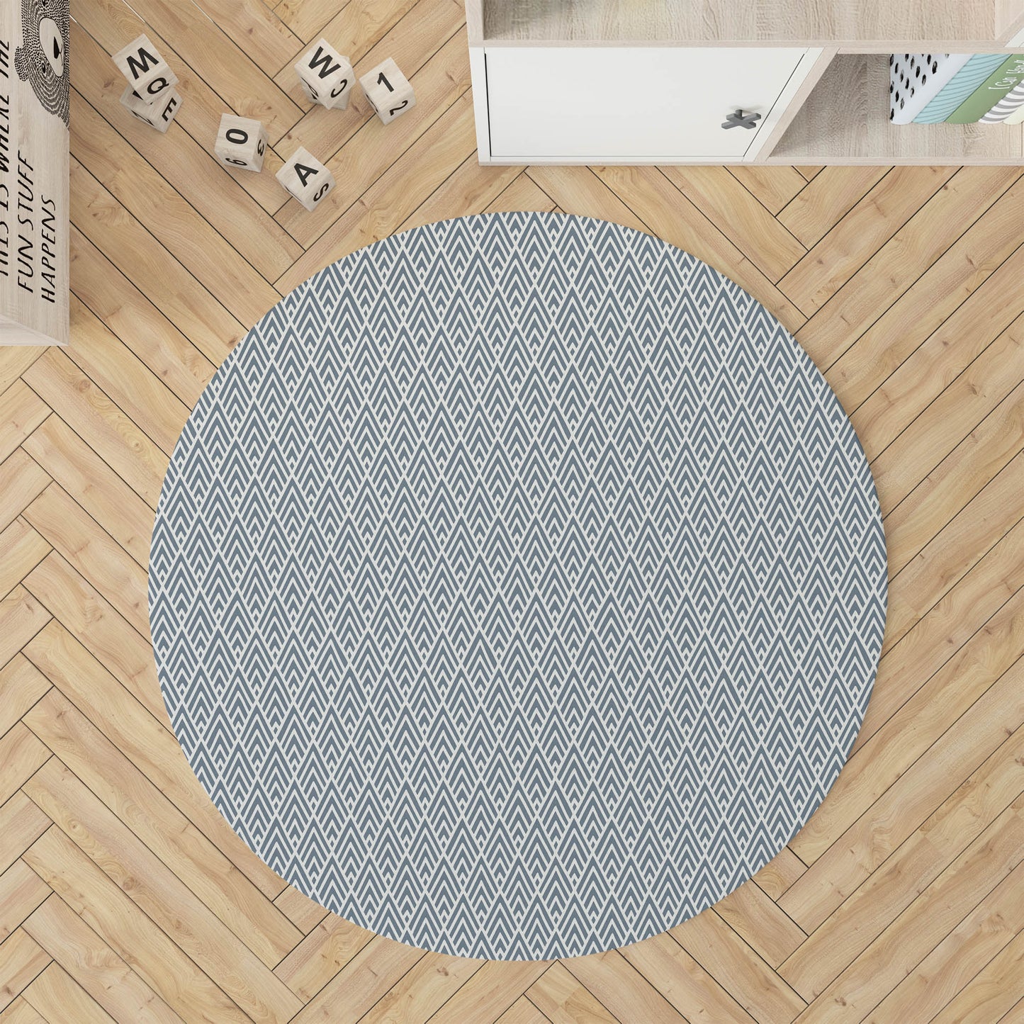 Chevron Spike Kids Play Mat