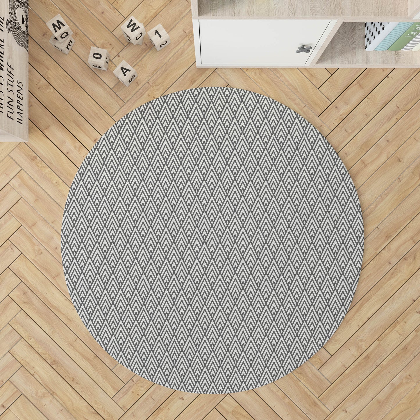 Chevron Spike Kids Play Mat