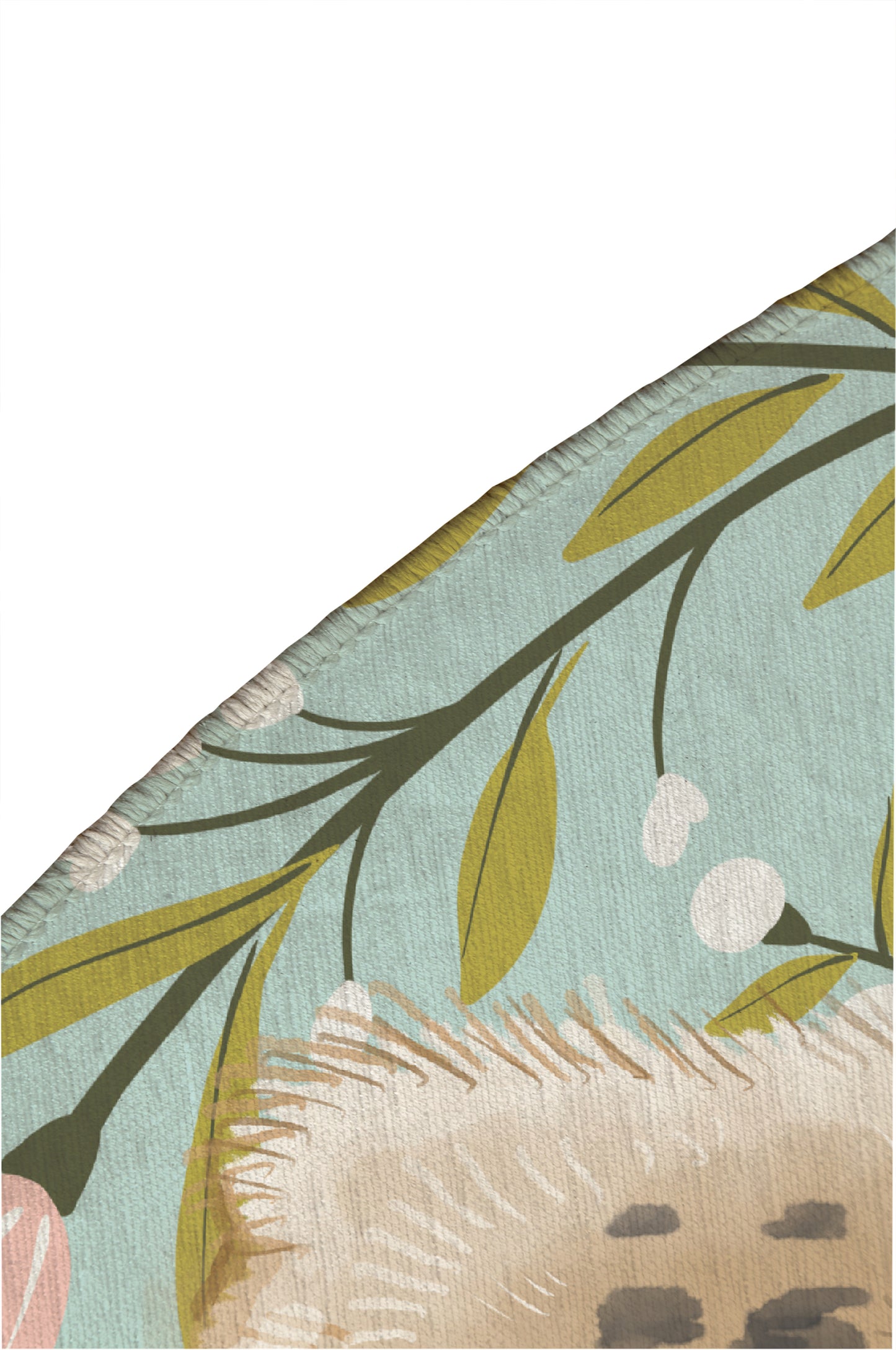 Lil Lying Leopard Flowers Kids Play Mat
