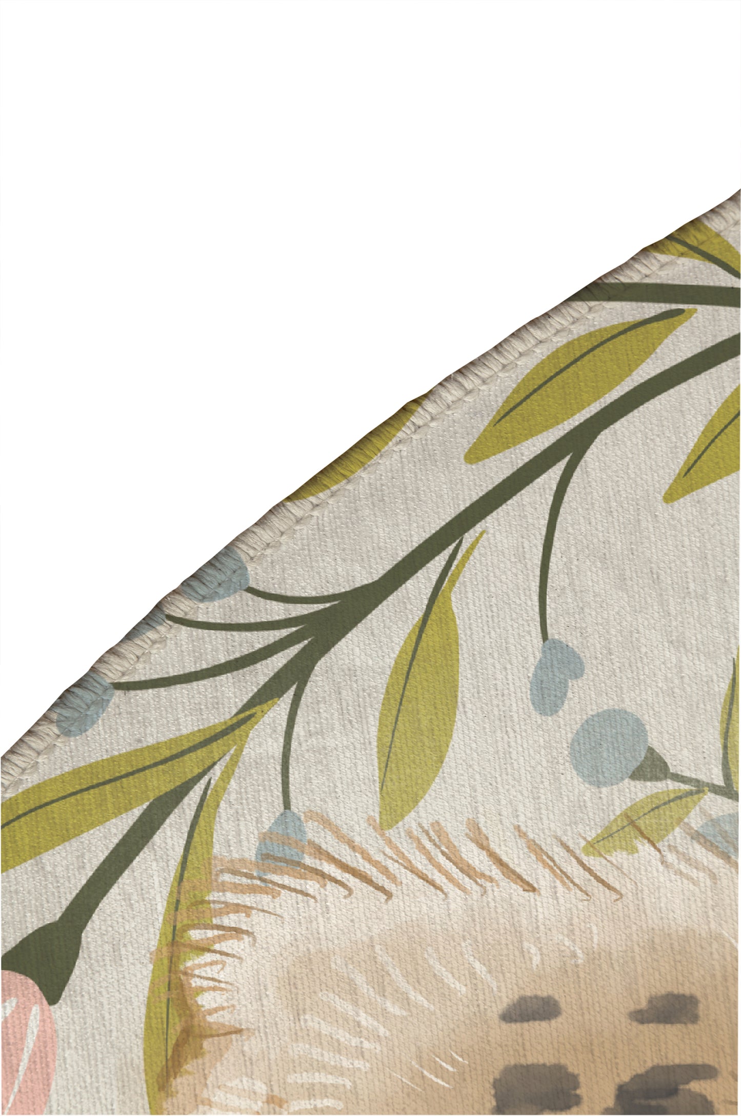 Lil Lying Leopard Flowers Kids Play Mat