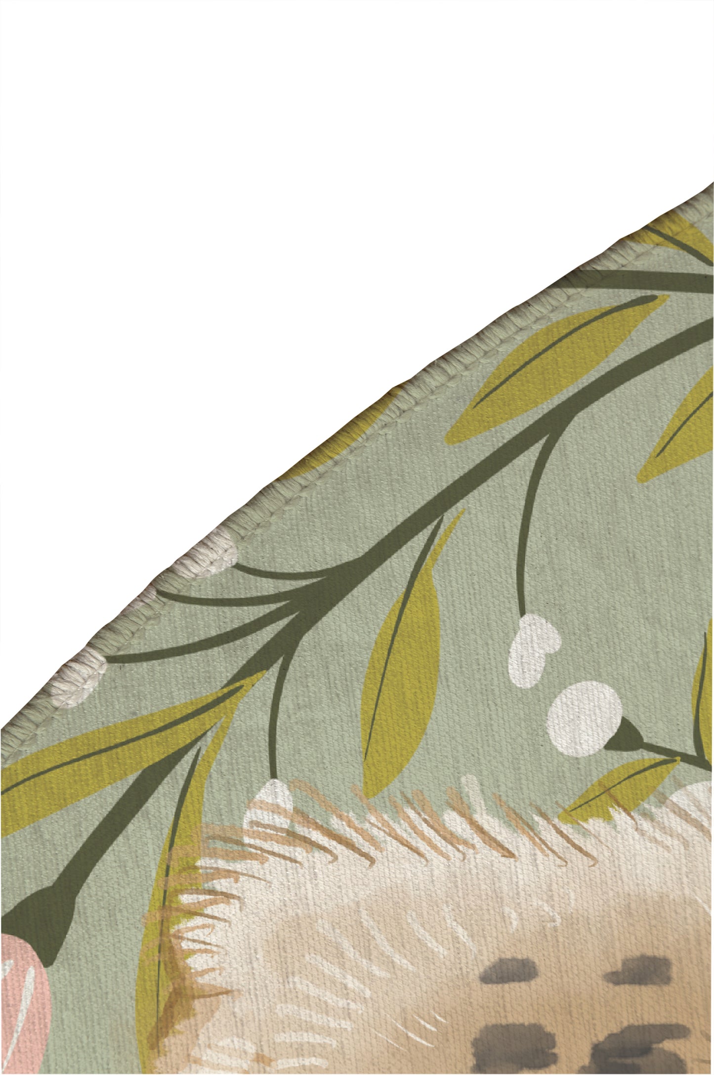 Lil Lying Leopard Flowers Kids Play Mat