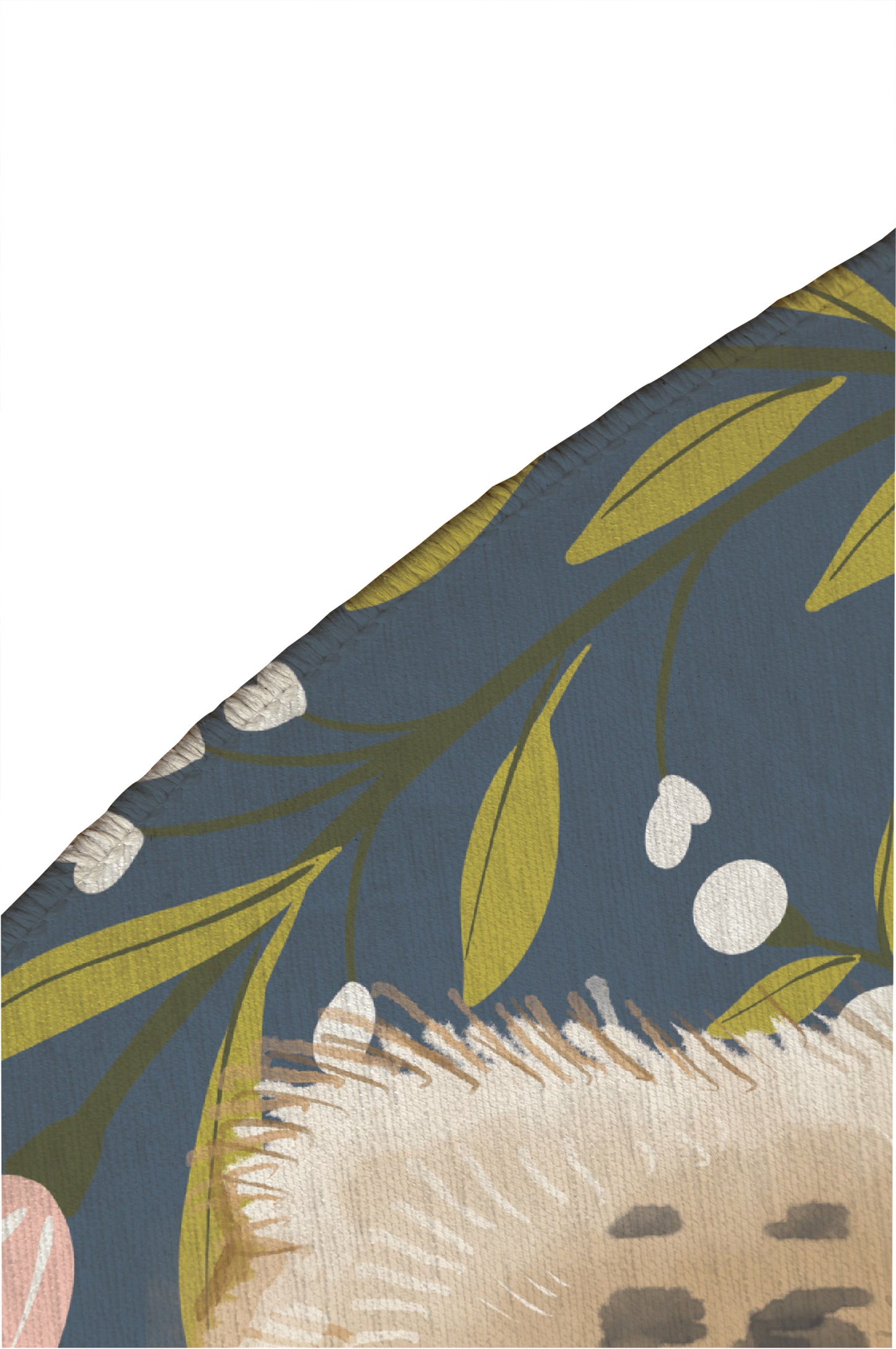 Lil Lying Leopard Flowers Kids Play Mat