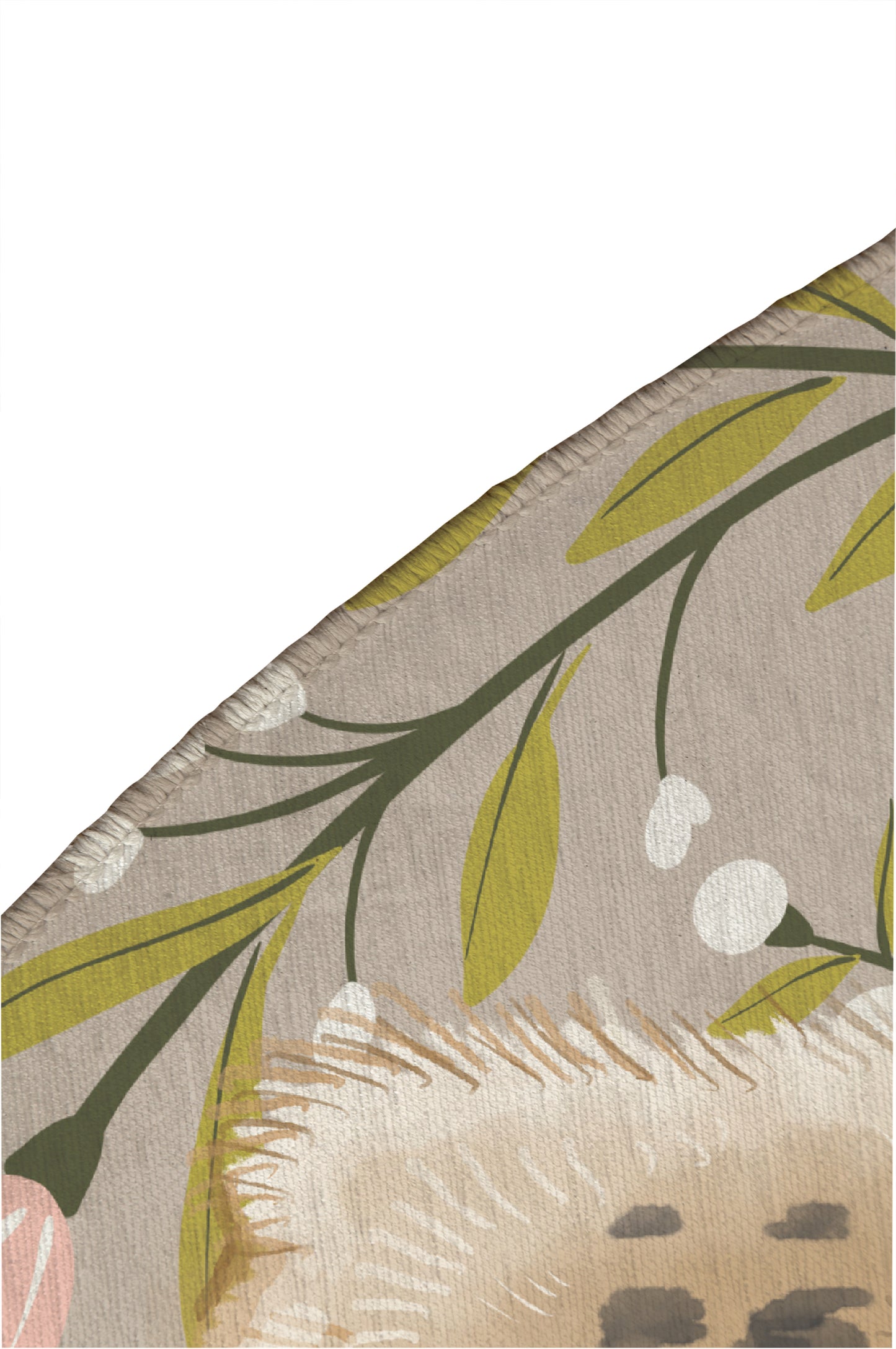 Lil Lying Leopard Flowers Kids Play Mat
