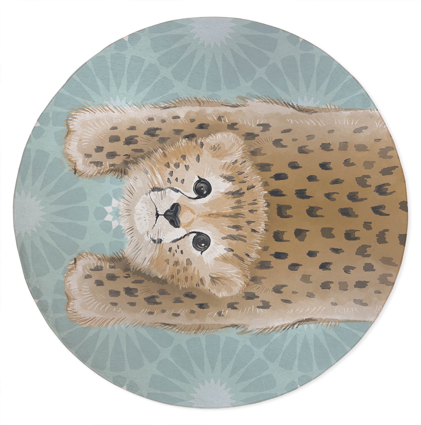 Lil Lying Leopard Tile Kids Play Mat