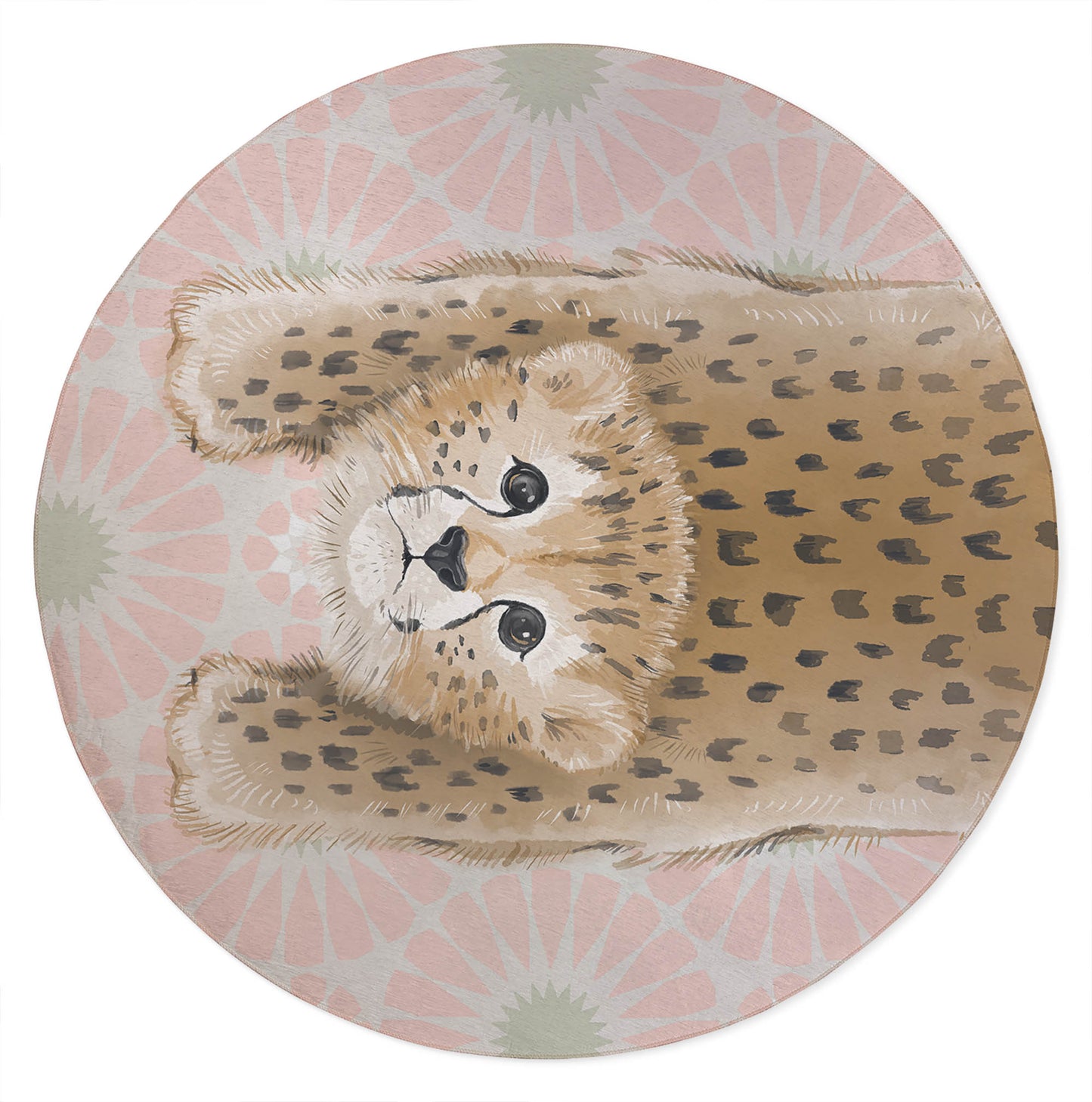 Lil Lying Leopard Tile Kids Play Mat