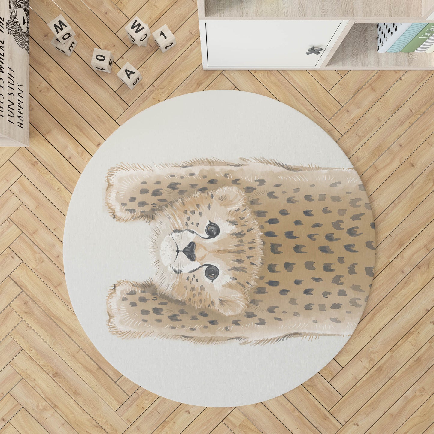 Lil Lying Leopard Kids Play Mat