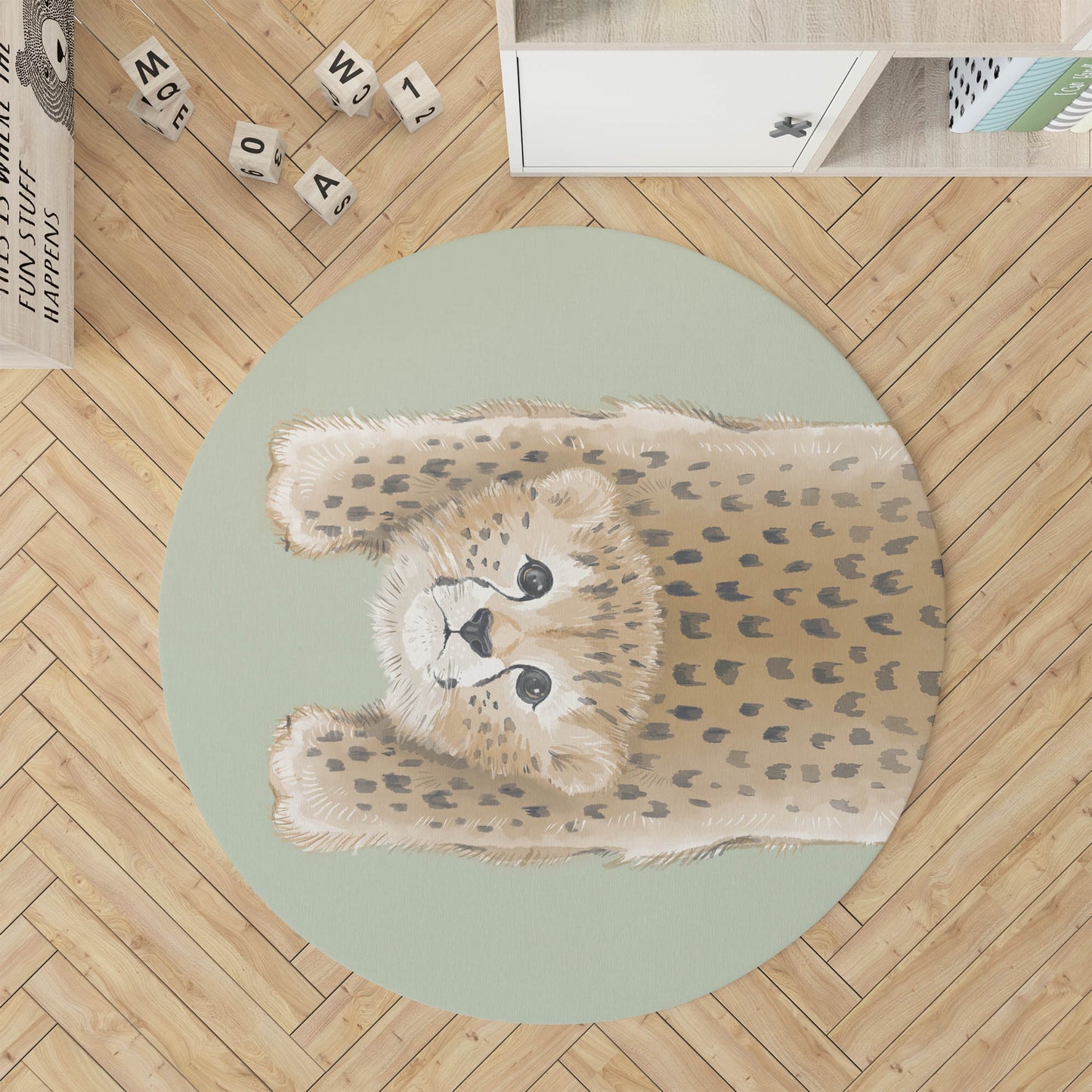 Lil Lying Leopard Kids Play Mat